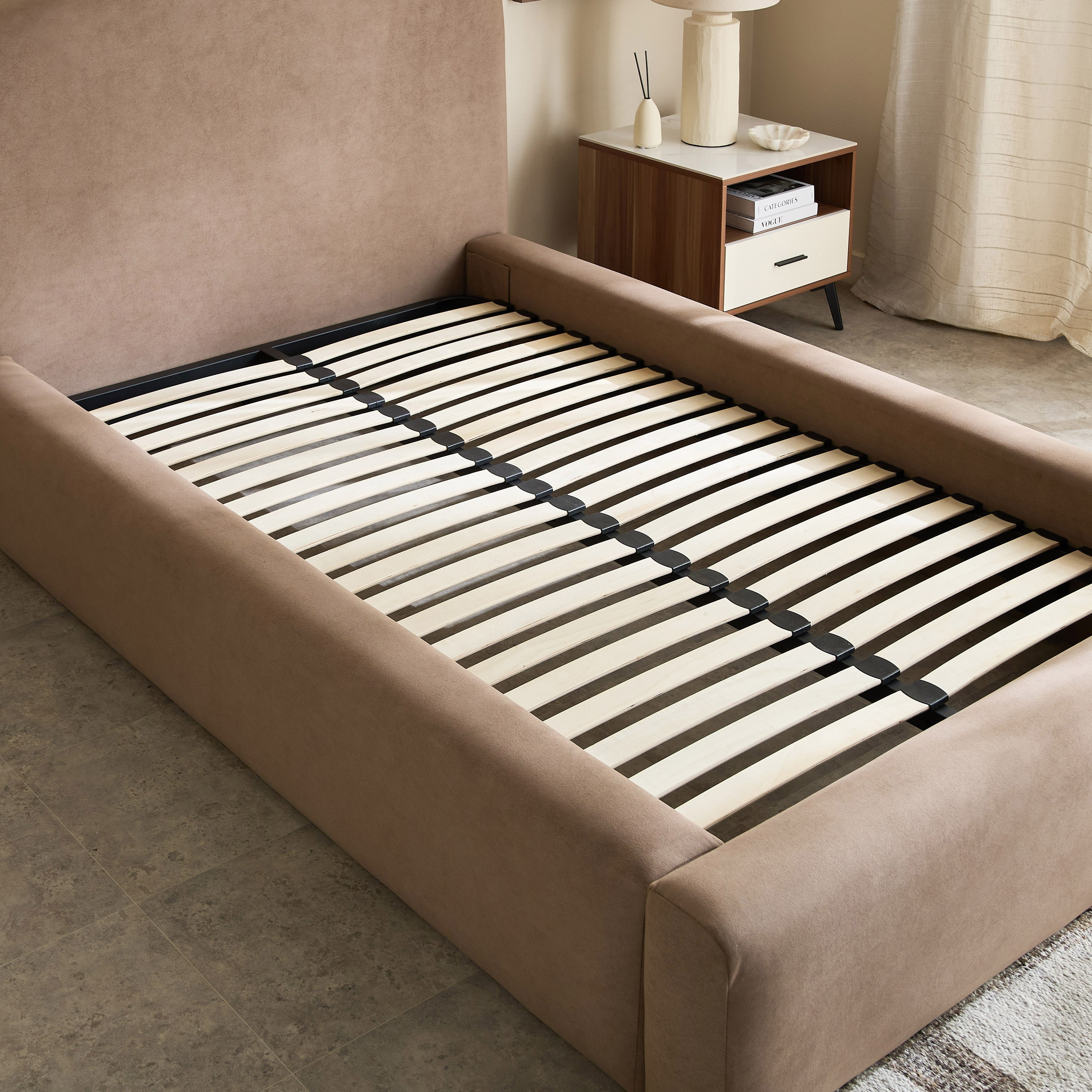 Movo Modway Charley Upholstered Twin Bed - 120x200 cm-hbxbedroom-bedsandbedsets-upholsteredbeds-twin-image-5