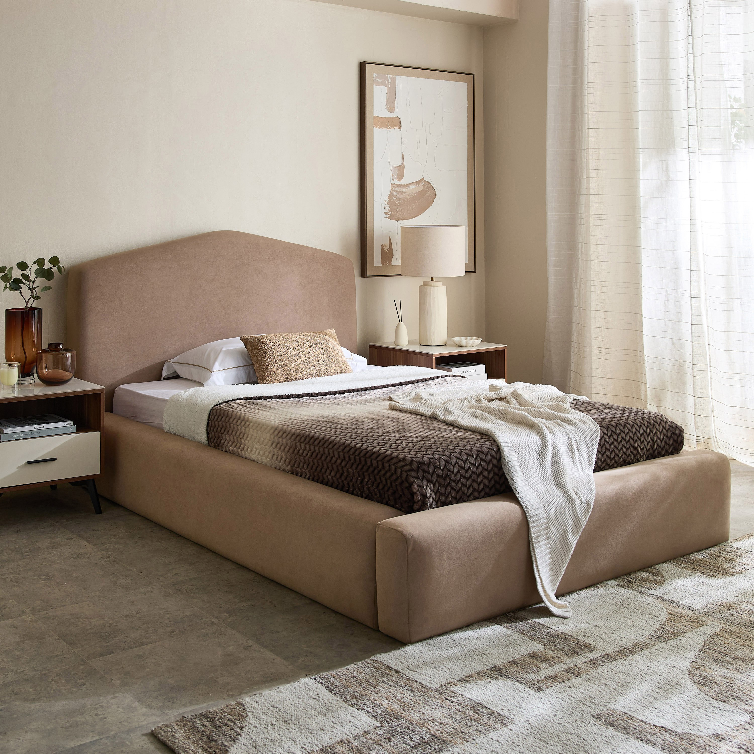 Movo Modway Charley Upholstered Twin Bed - 120x200 cm-hbxbedroom-bedsandbedsets-upholsteredbeds-twin-image-6