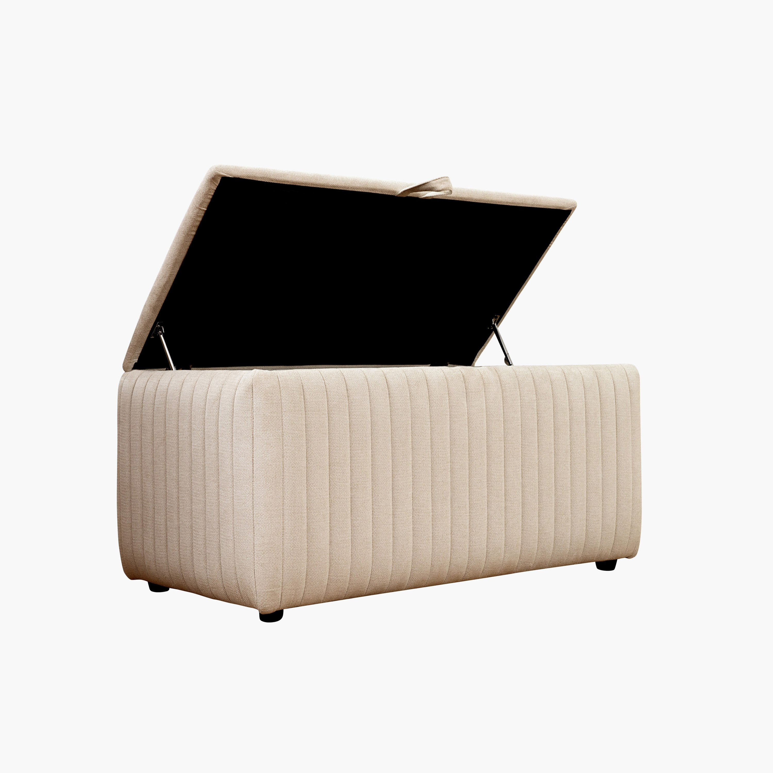 Hampton Upholstered Bed Bench with Storage - 130x50x45 cm-hbxfurniture-sofasandarmchairs-benches-image-8