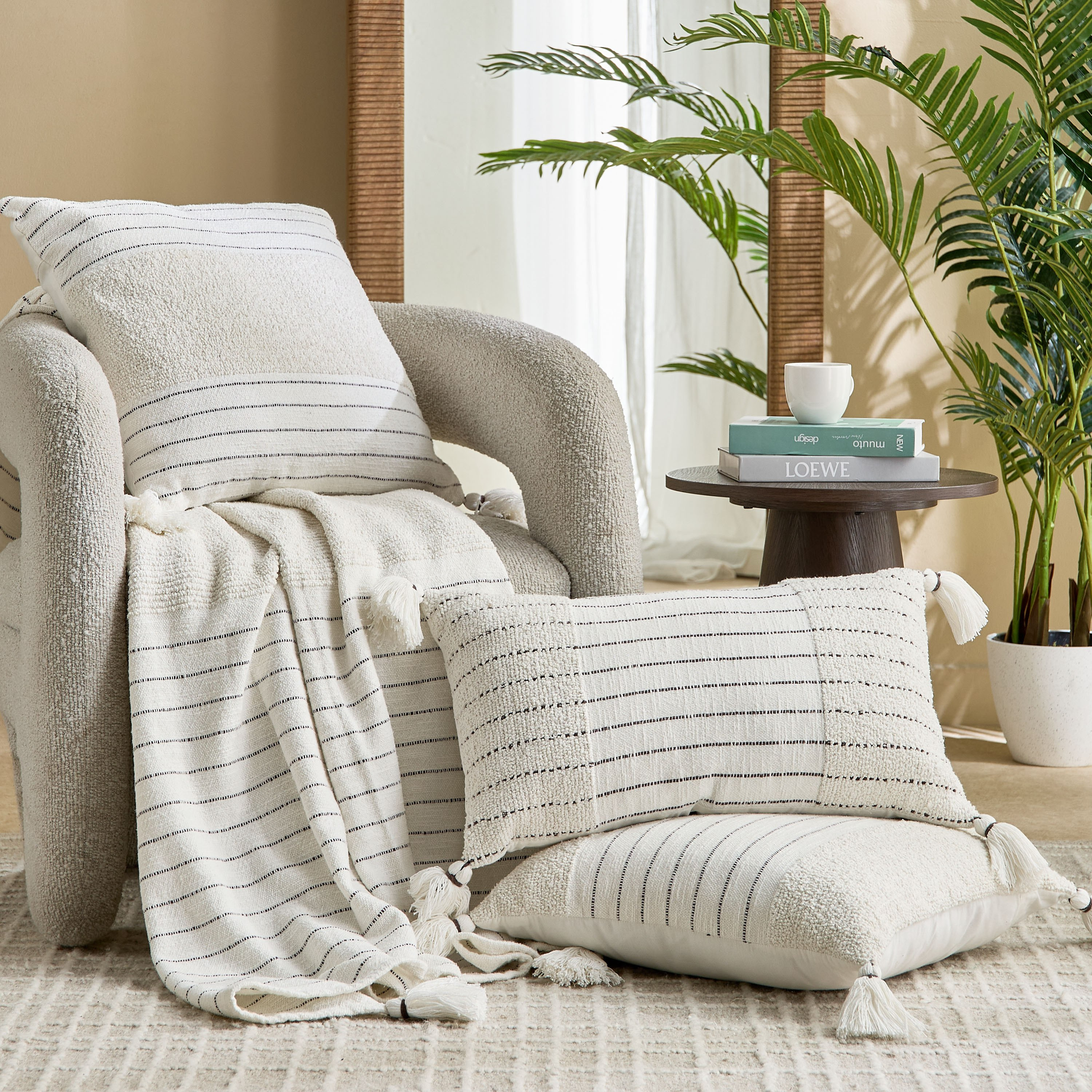 Trace Tuft Stripe Filled Cushion - 35x60 cm-hbxhomeware-hbxbedroom-image-5