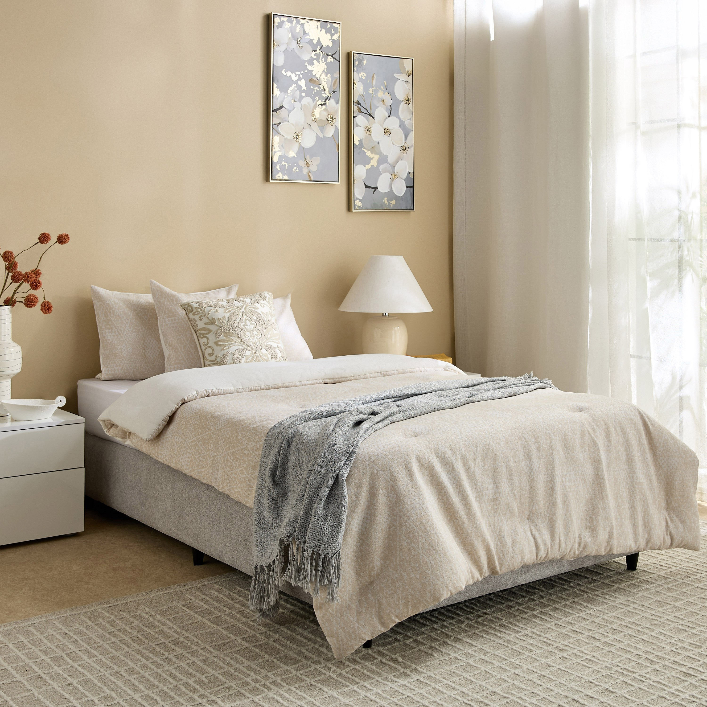 Weave Elegance Distress 3-Piece Twin Comforter Set - 160x220 cm-hbxhomeware-hbxbedroom-image-7