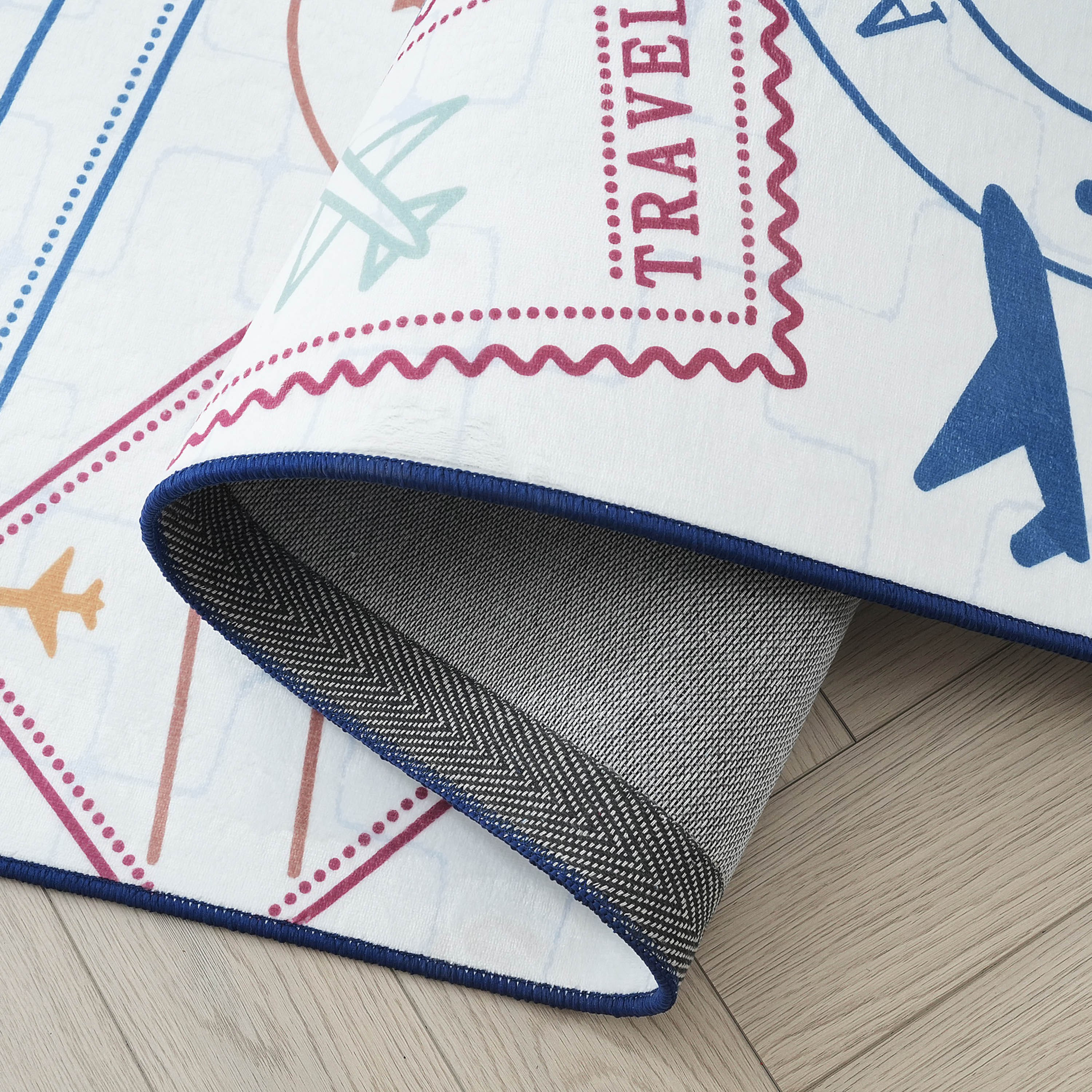 Tom Ben Around the World Printed Flannel Rug - 110x160 cm-PROMO_HB_BAH_THRESHOLD_Homeware_100426-image-4