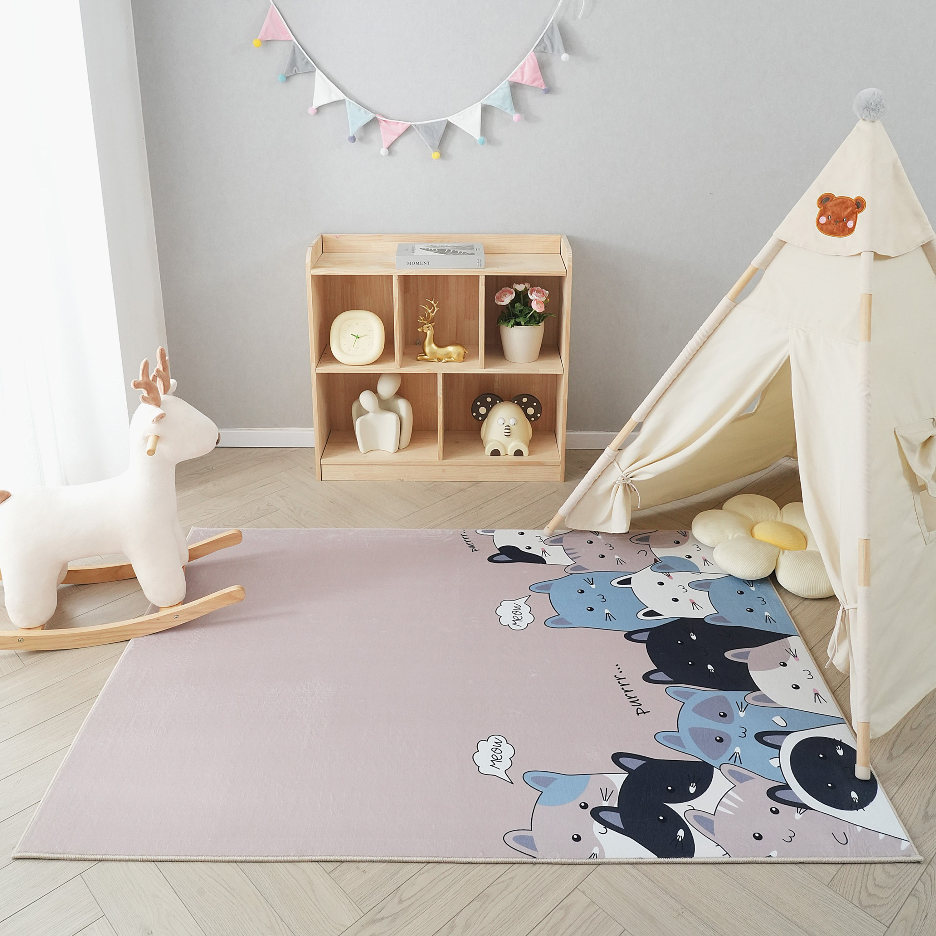 سجادة فلانيل بطبعات بن من جوي - 110x160  سم-PROMO_QA_HB_B1G1_WWS_271025-image-1