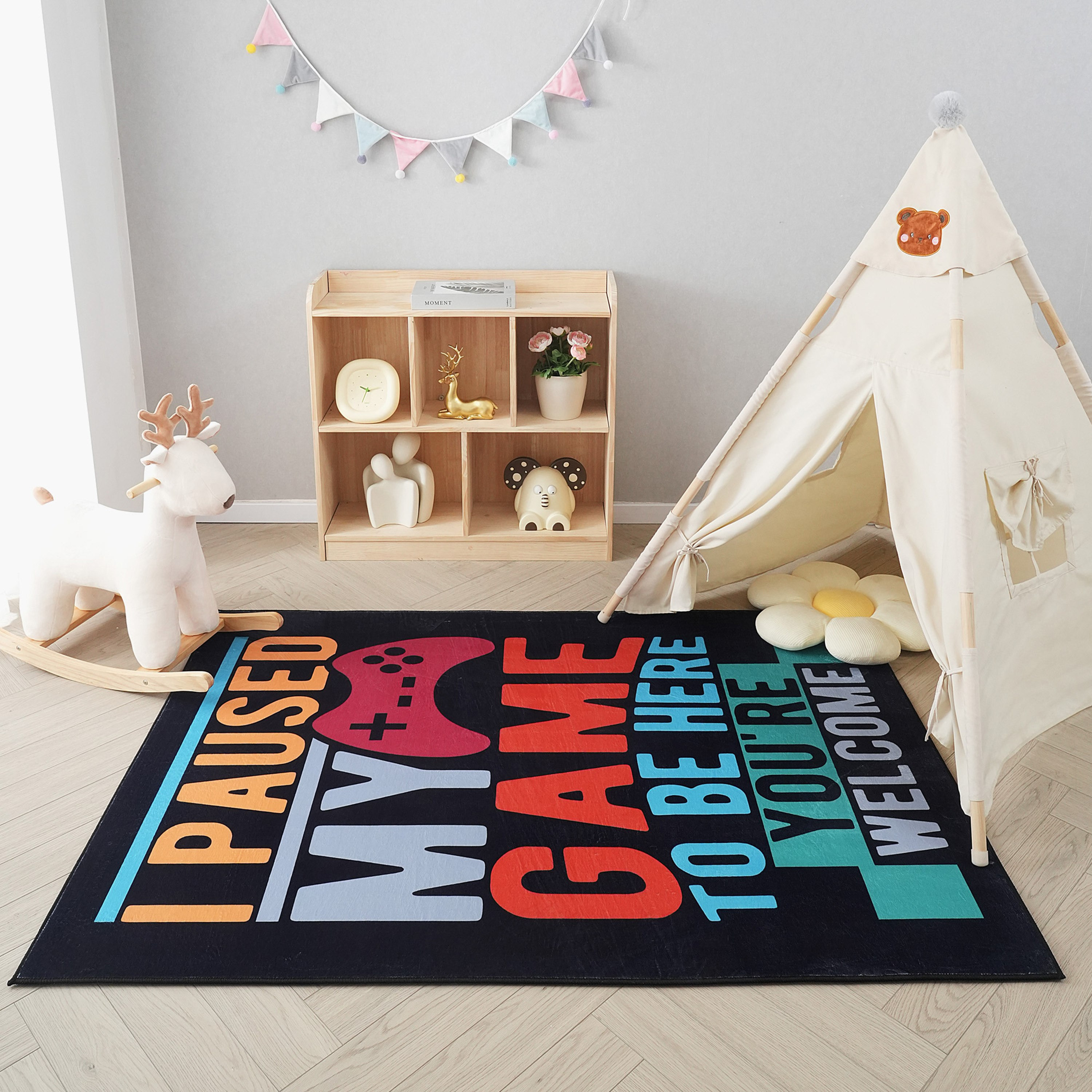 Joy Gaming My Game Printed Flannel Rug - 110x160 cm-hbxhomeware-floorcoverings-rugs-image-1