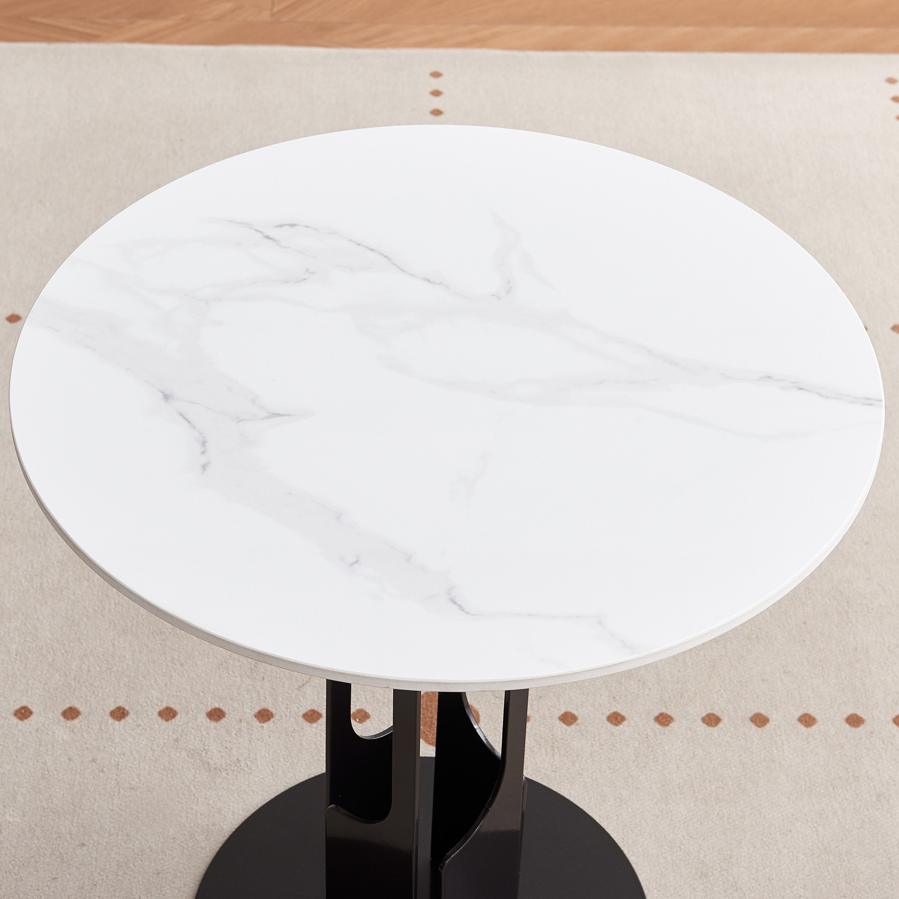 Movo Ella Sintered Stone Top Round End Table-hbxfurniture-livingroom-endtables-image-2