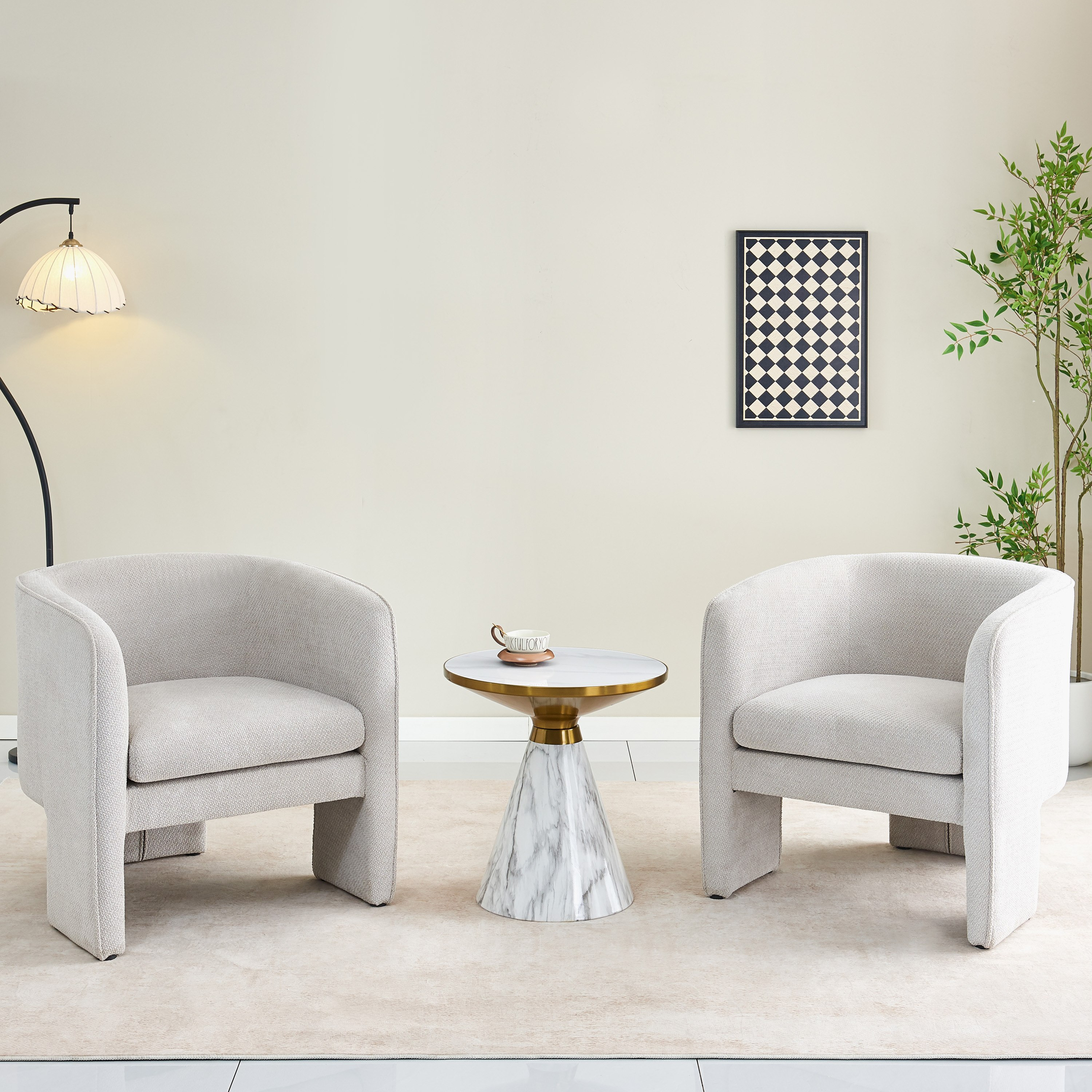 Movo Ria Sintered Stone Top Round End Table-hbxfurniture-livingroom-endtables-image-4