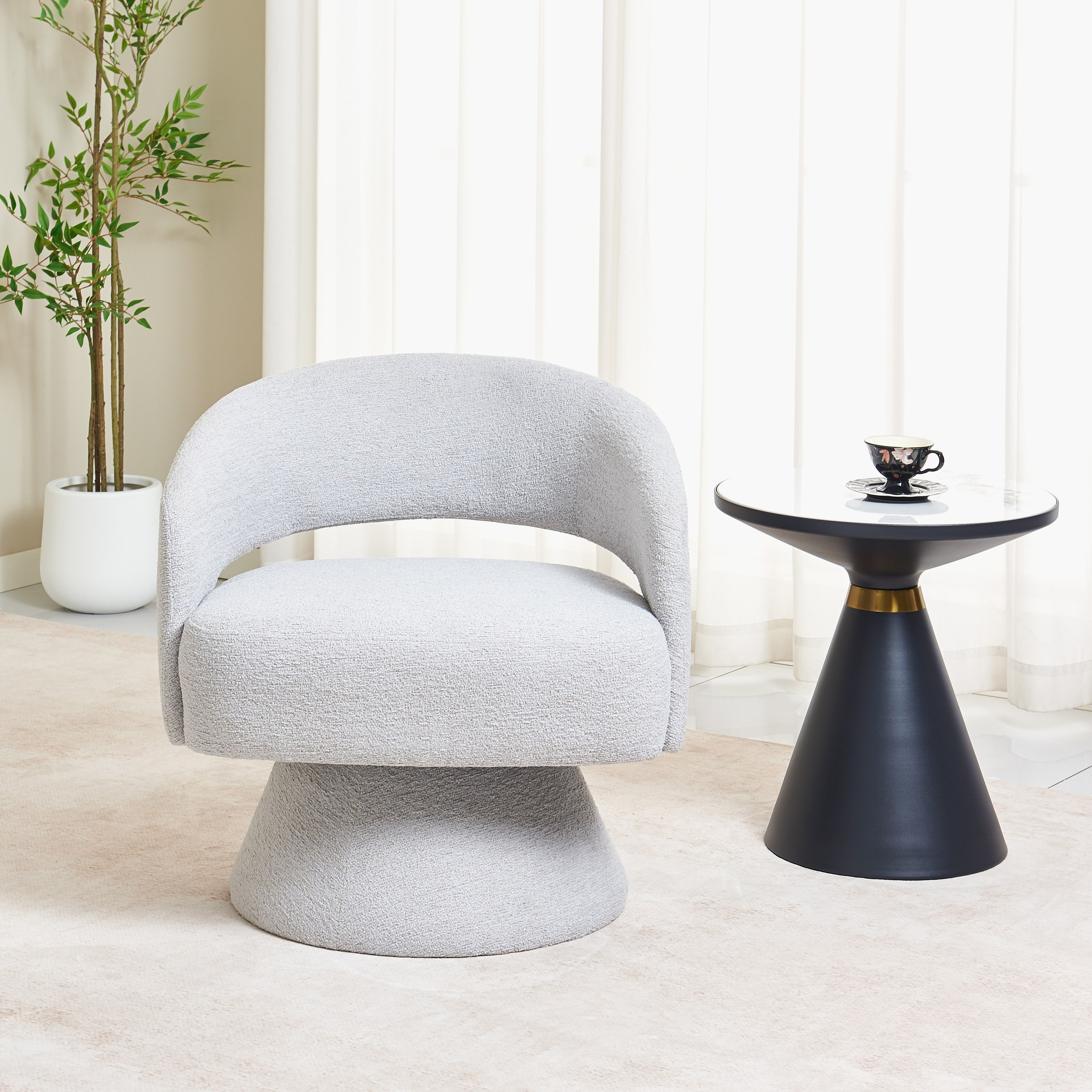 Movo Alba Sintered Stone Top Round End Table-hbxfurniture-livingroom-endtables-image-5