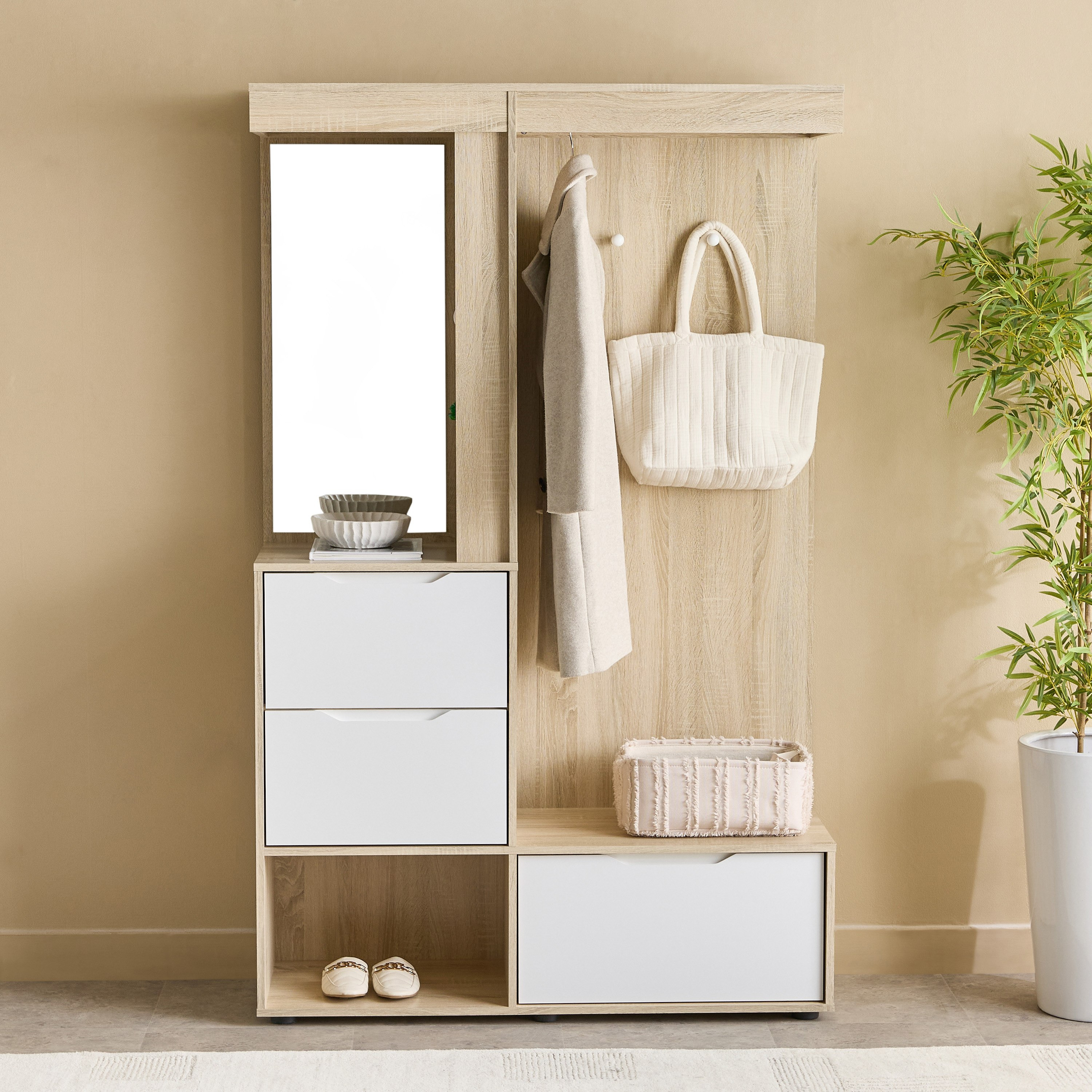 Edison 3 Drawer Multipurpose Entryway Cabinet with Cloth Hanger-hbxbedroom-bedroomaccessories-bedroomstorage-image-2