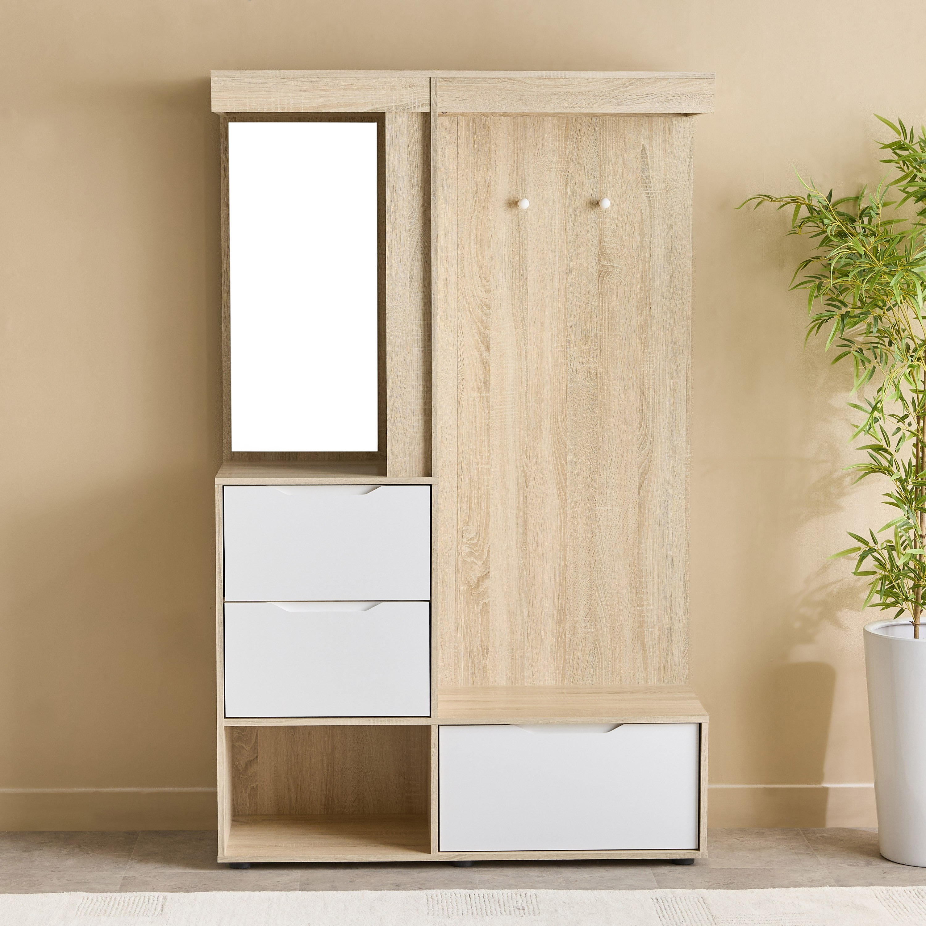 Edison 3 Drawer Multipurpose Entryway Cabinet with Cloth Hanger-hbxbedroom-bedroomaccessories-bedroomstorage-image-3