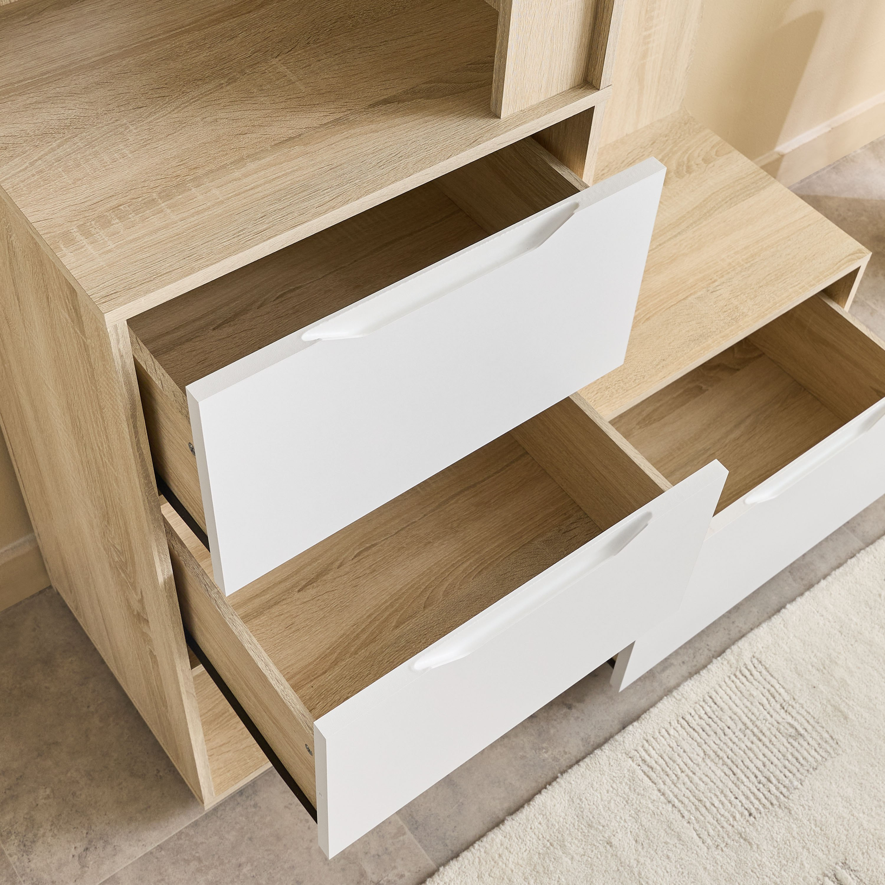 Edison 3 Drawer Multipurpose Entryway Cabinet with Cloth Hanger-hbxbedroom-bedroomaccessories-bedroomstorage-image-6
