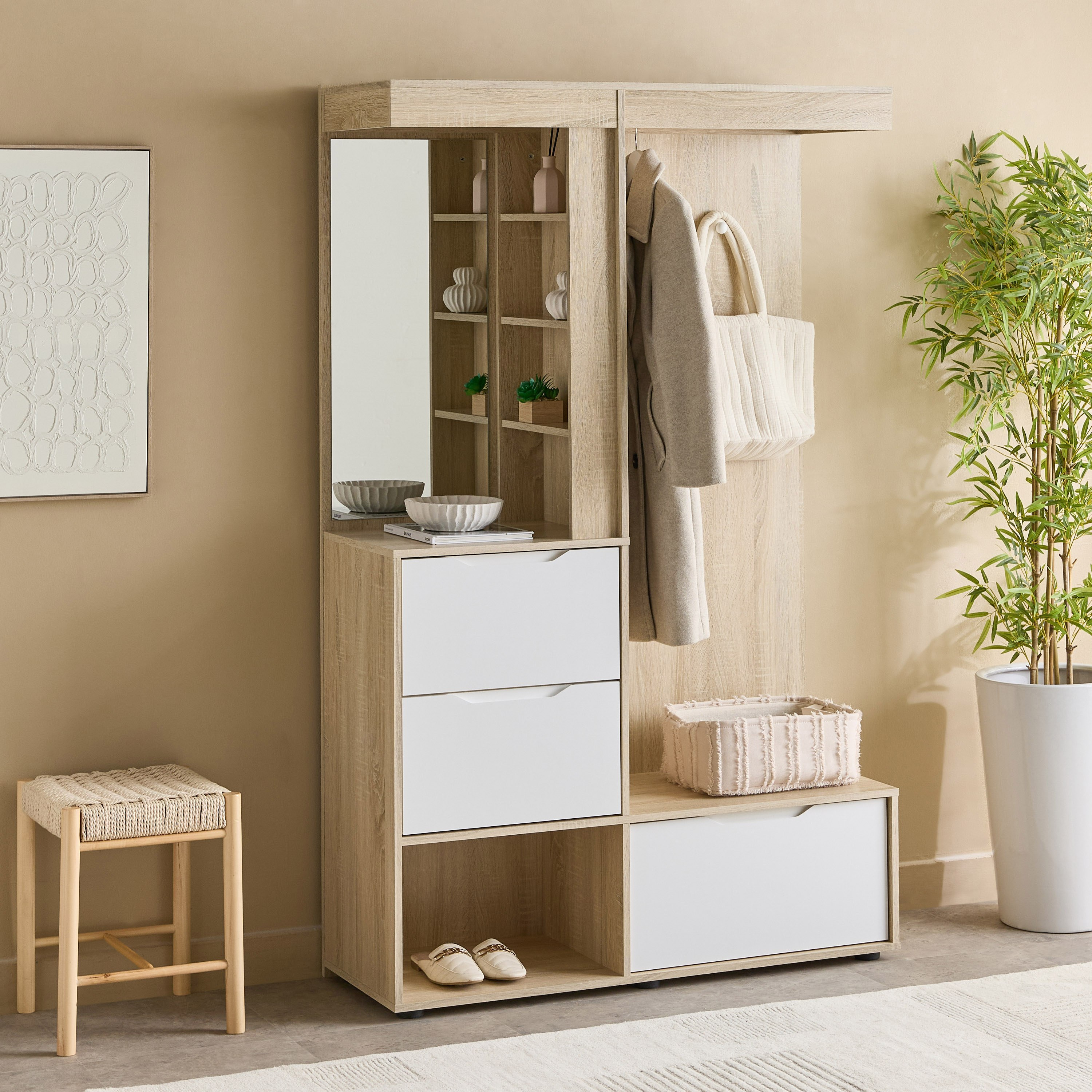 Edison 3 Drawer Multipurpose Entryway Cabinet with Cloth Hanger-hbxbedroom-bedroomaccessories-bedroomstorage-image-7