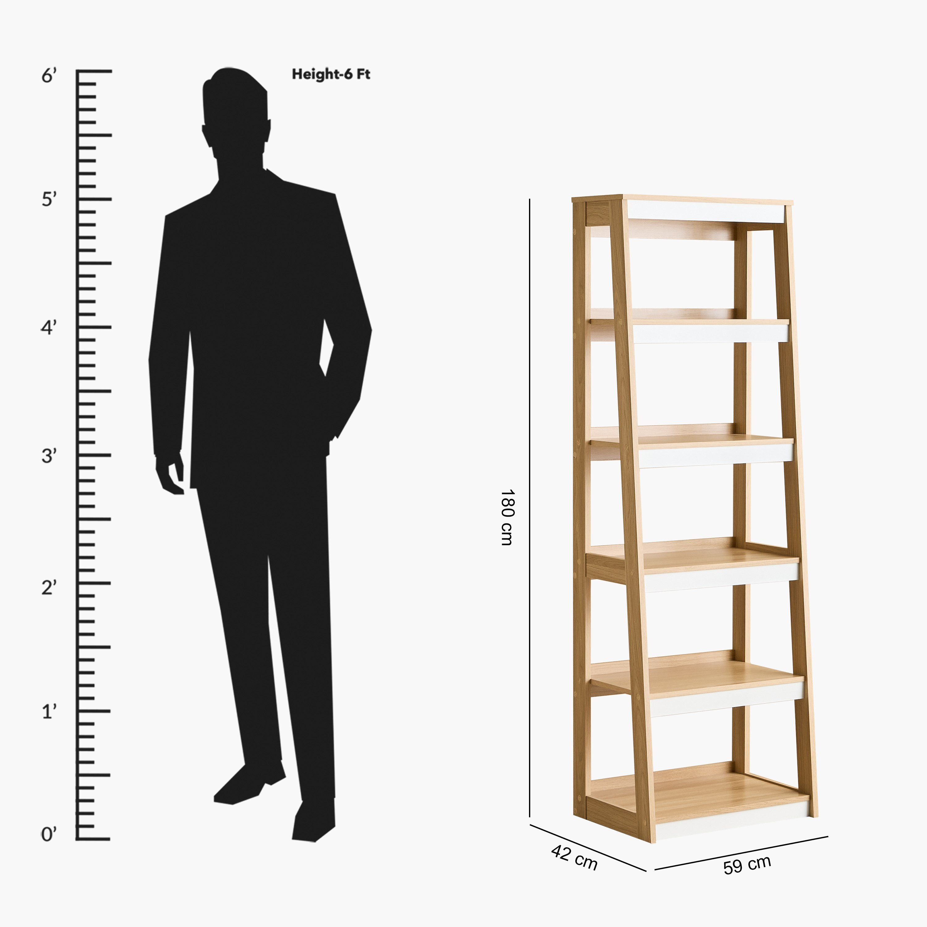 وحدة رفوف متعددة الاستخدامات 5 طوابق من باركر جيود-hbxfurniture-office-bookcases-image-7
