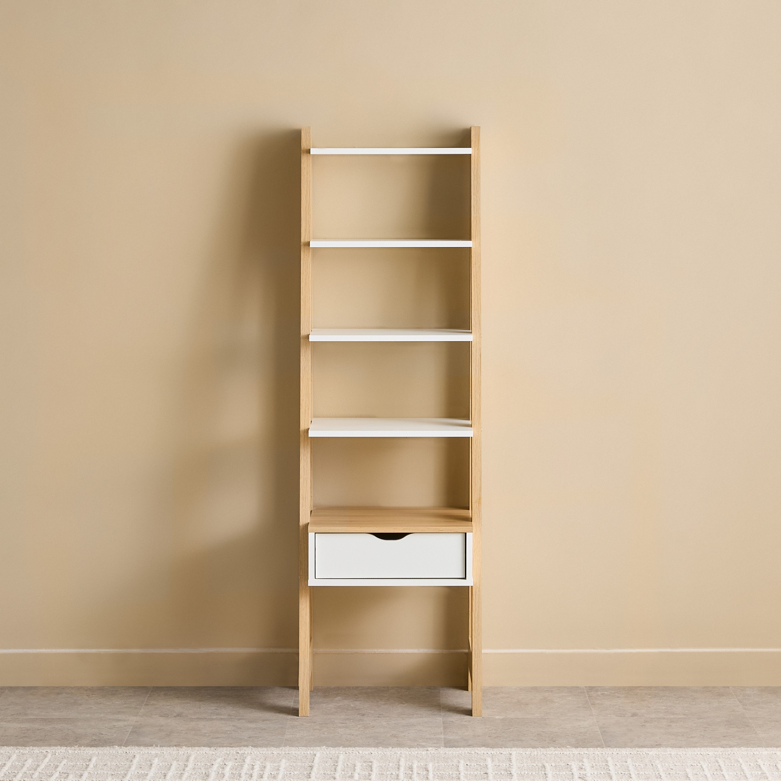 Parker Jude 4-Tier Bookcase Multipurpose Shelving Unit with Drawer-hbxfurniture-office-bookcases-image-3