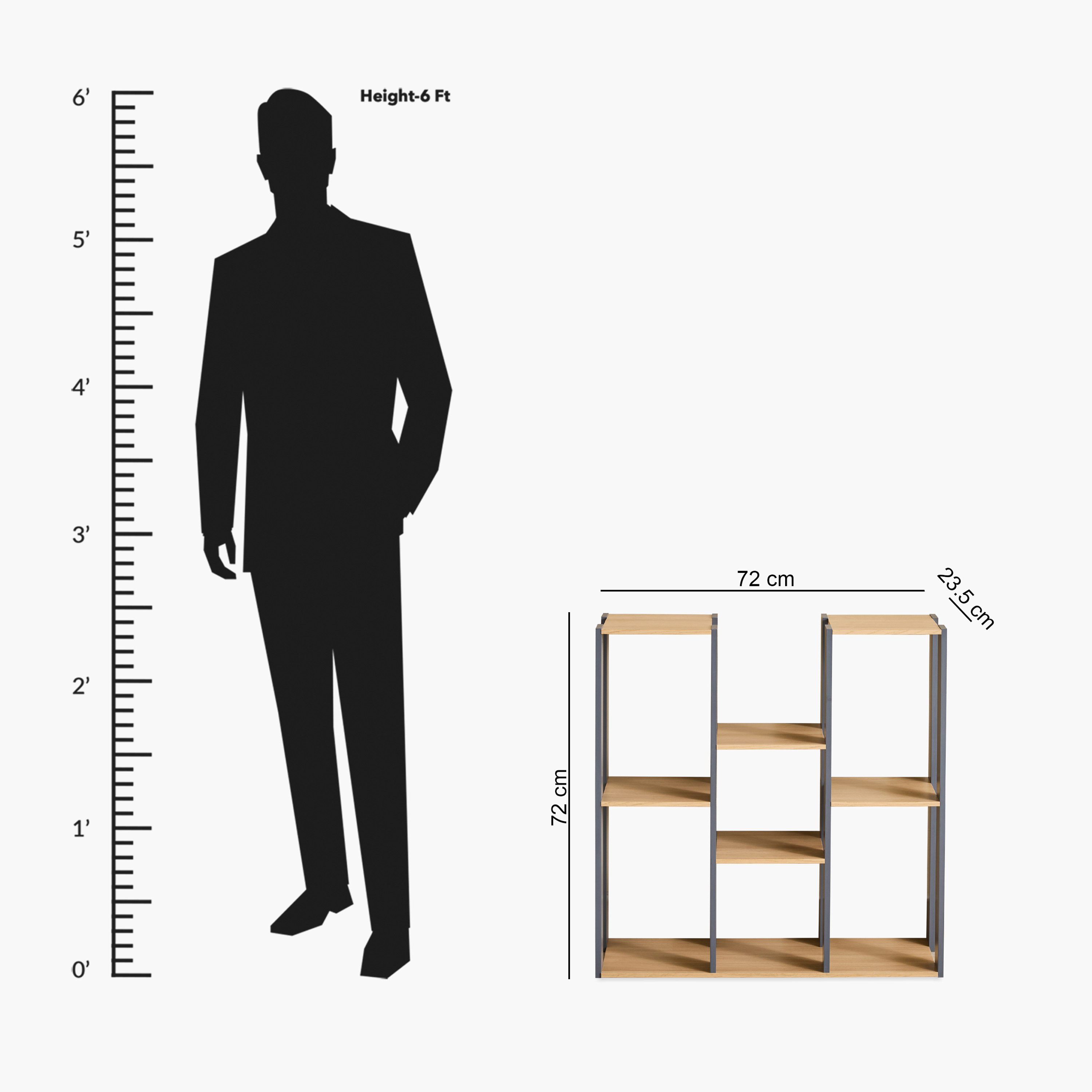 وحدة رفوف مكتبة متعددة الاستخدامات كلارا من بيج-hbxfurniture-office-bookcases-image-8