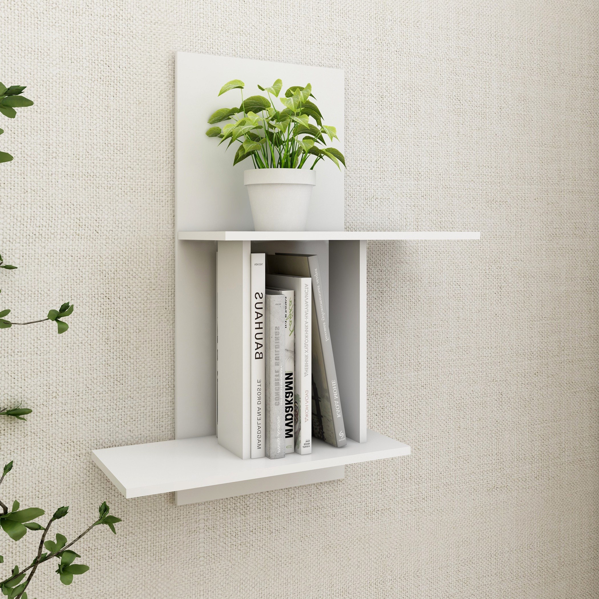 Jazz Storage Wall Shelf - 56x20.8x70 cm-hbxfurniture-mediaunitsandstorage-wallshelves-image-1