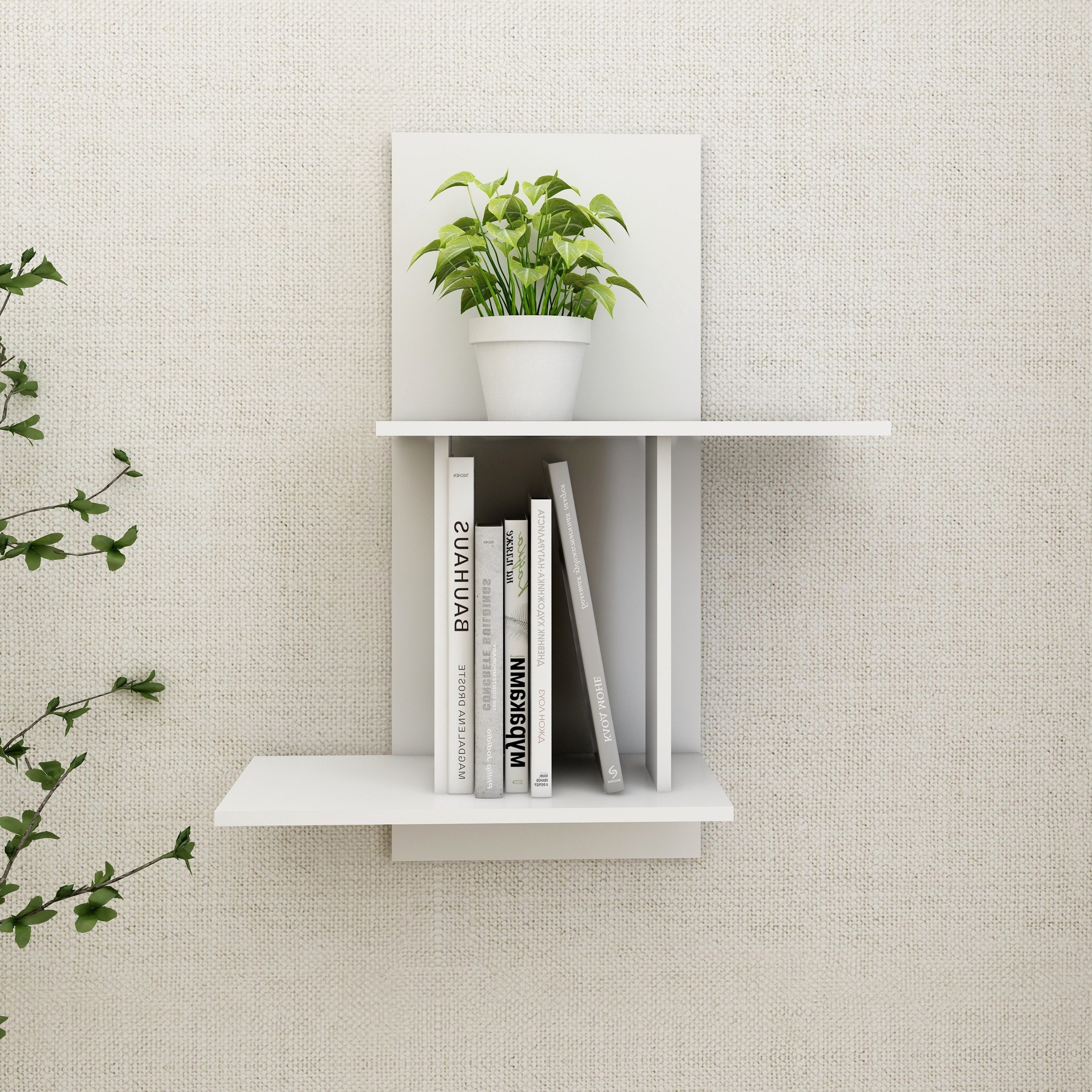 Jazz Storage Wall Shelf - 56x20.8x70 cm-hbxfurniture-mediaunitsandstorage-wallshelves-image-2