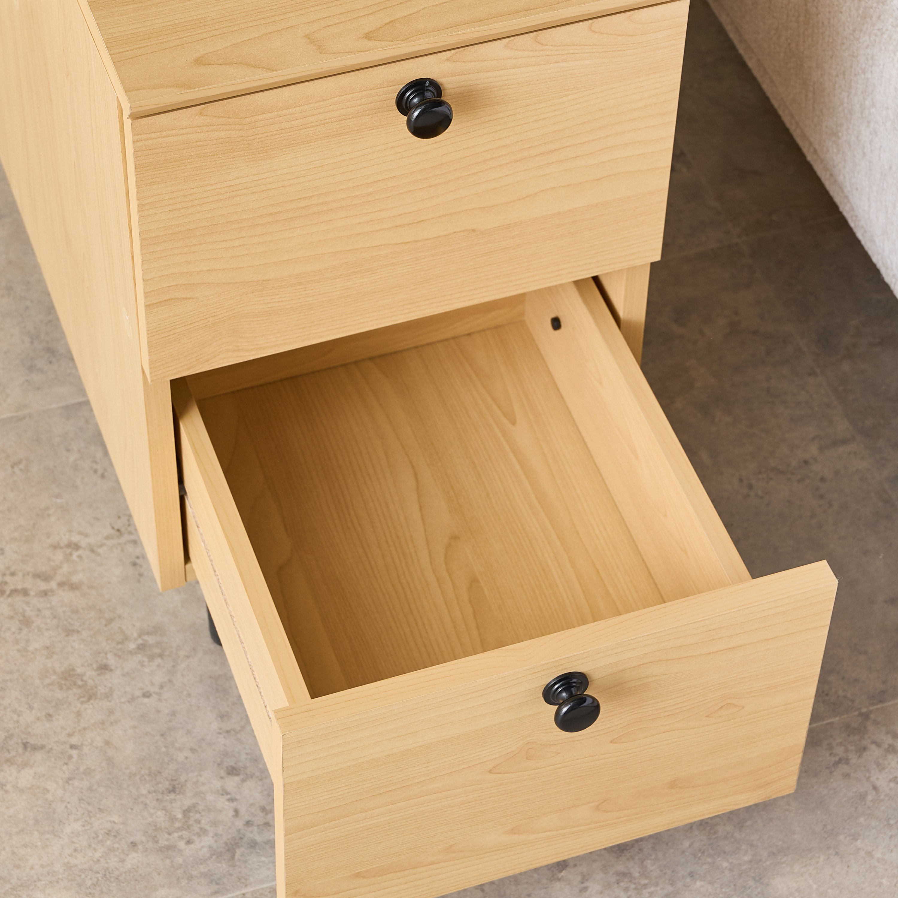 Compacto 1 Drawer 1 Door Night Stand with 2 Vertical Shelves-hbxfurniture-bedroom-nightstands-image-3