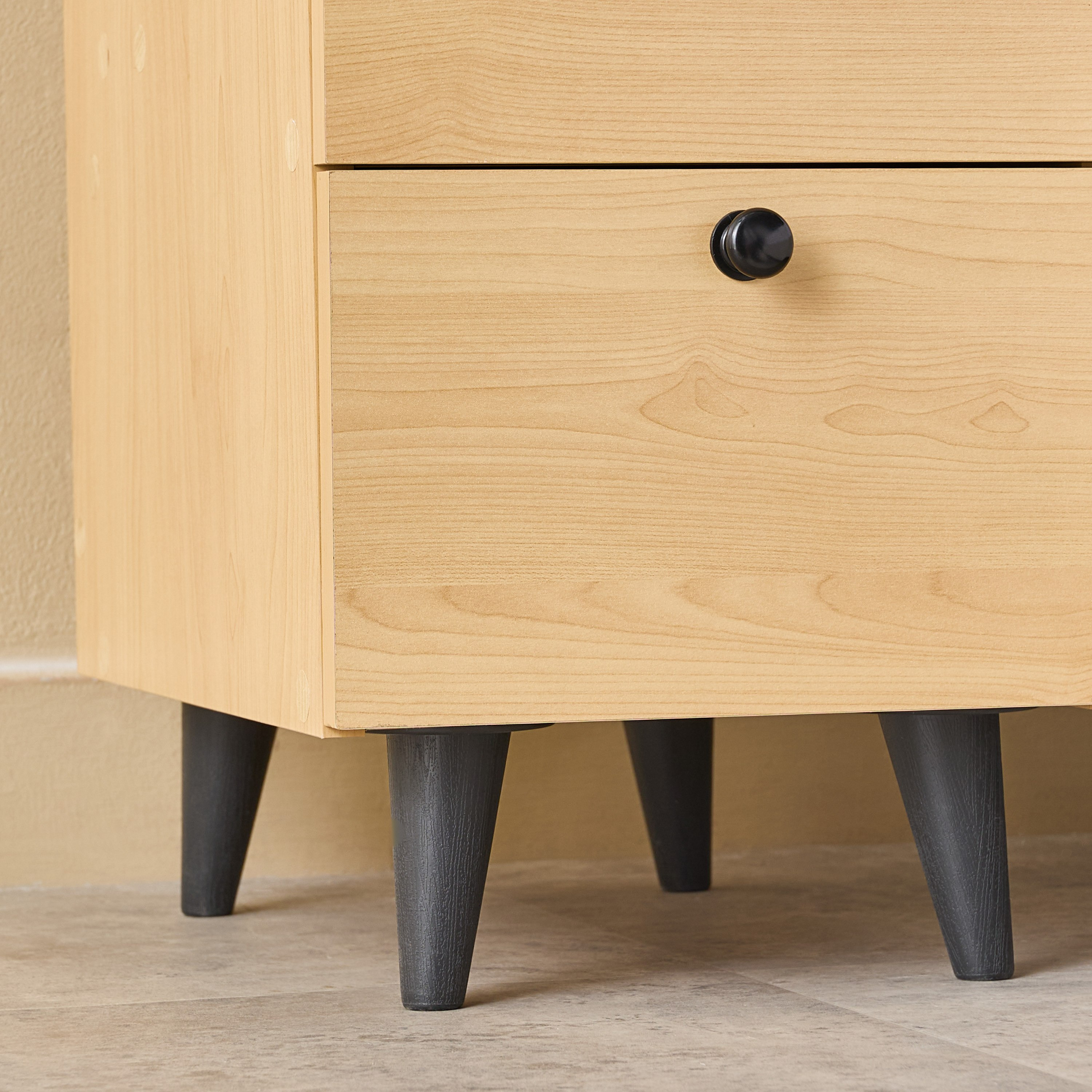 Compacto 1 Drawer 1 Door Night Stand with 2 Vertical Shelves-hbxfurniture-bedroom-nightstands-image-6