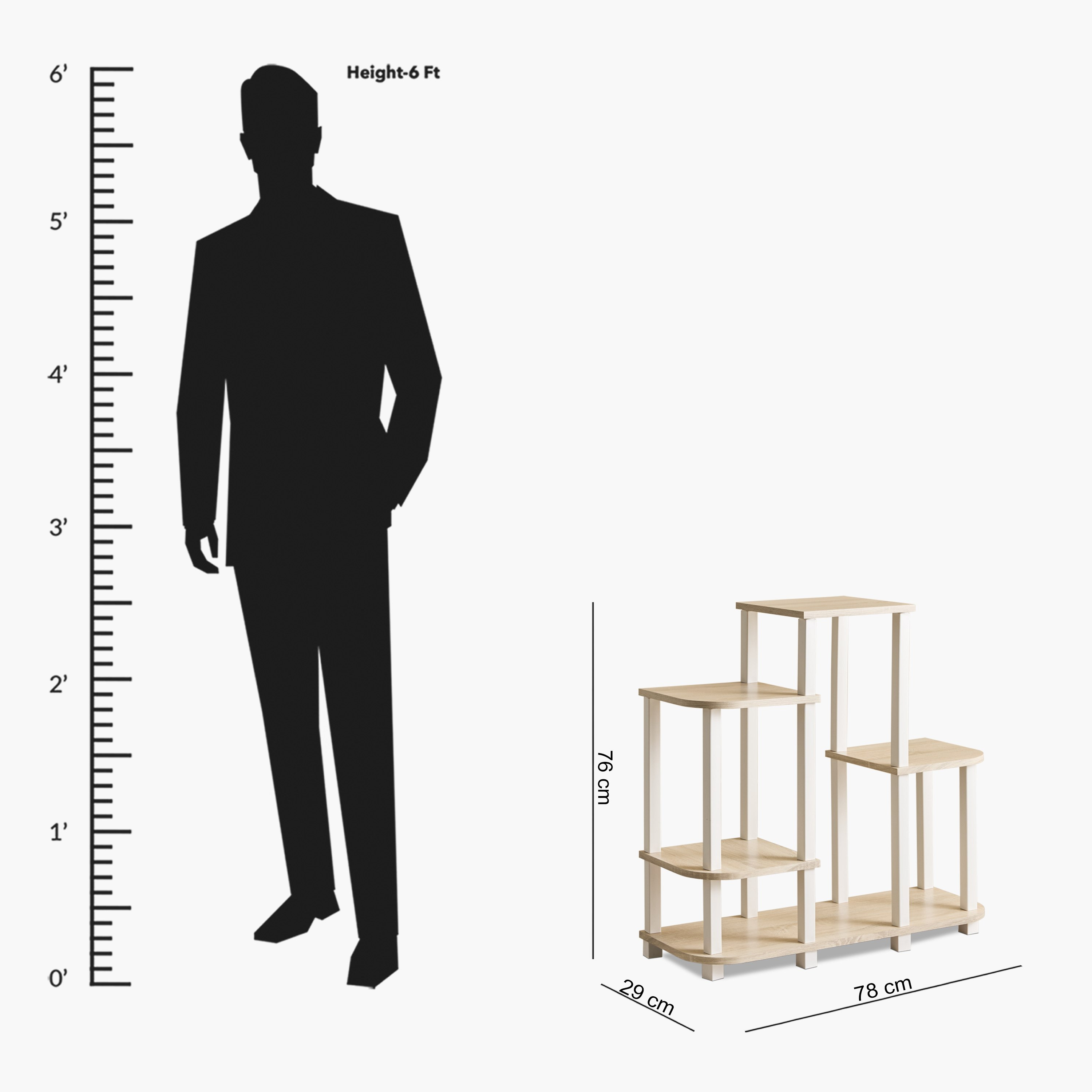 وحدة رفوف كتب متعددة الارتفاعات من بيج-hbxfurniture-office-bookcases-image-9