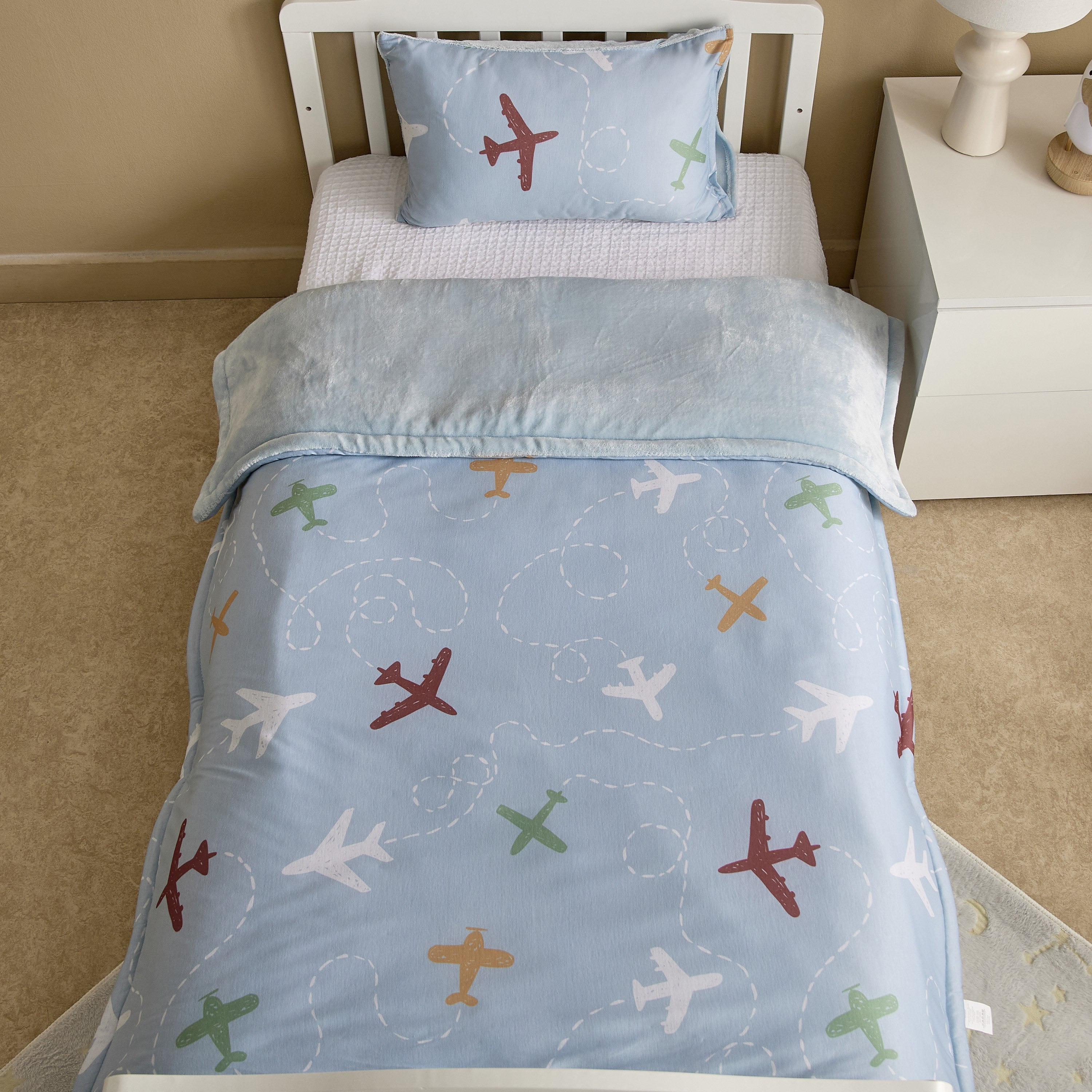 Tom Plane 2-Piece Toddler Comforter Set - 100x140 cm-hbxhomeware-hbxkidsandyouth-image-2