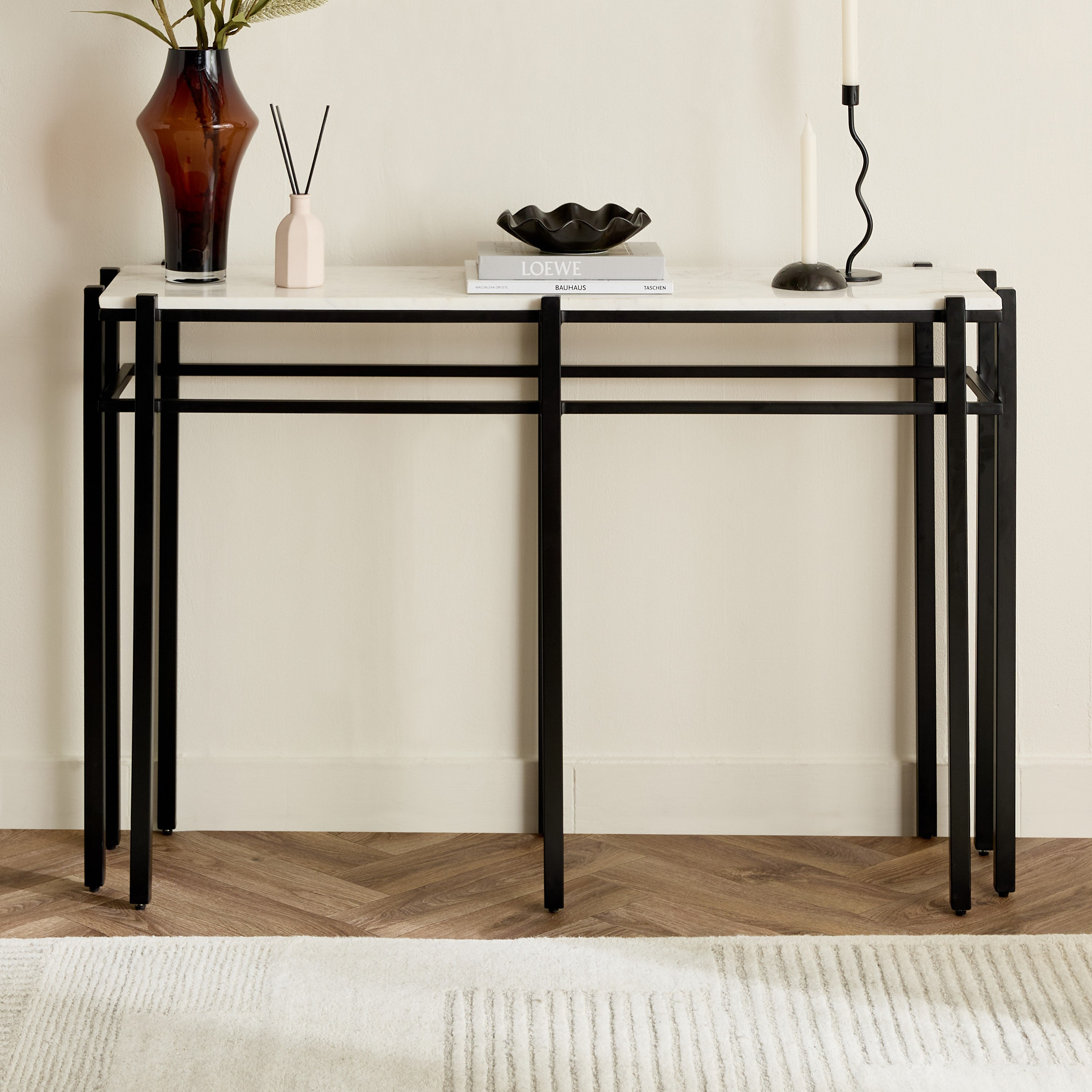طاولة كونسول بسطح رخام أصلي فيرسا من كافون-hbxfurniture-tablesandstands-consoletables-image-2