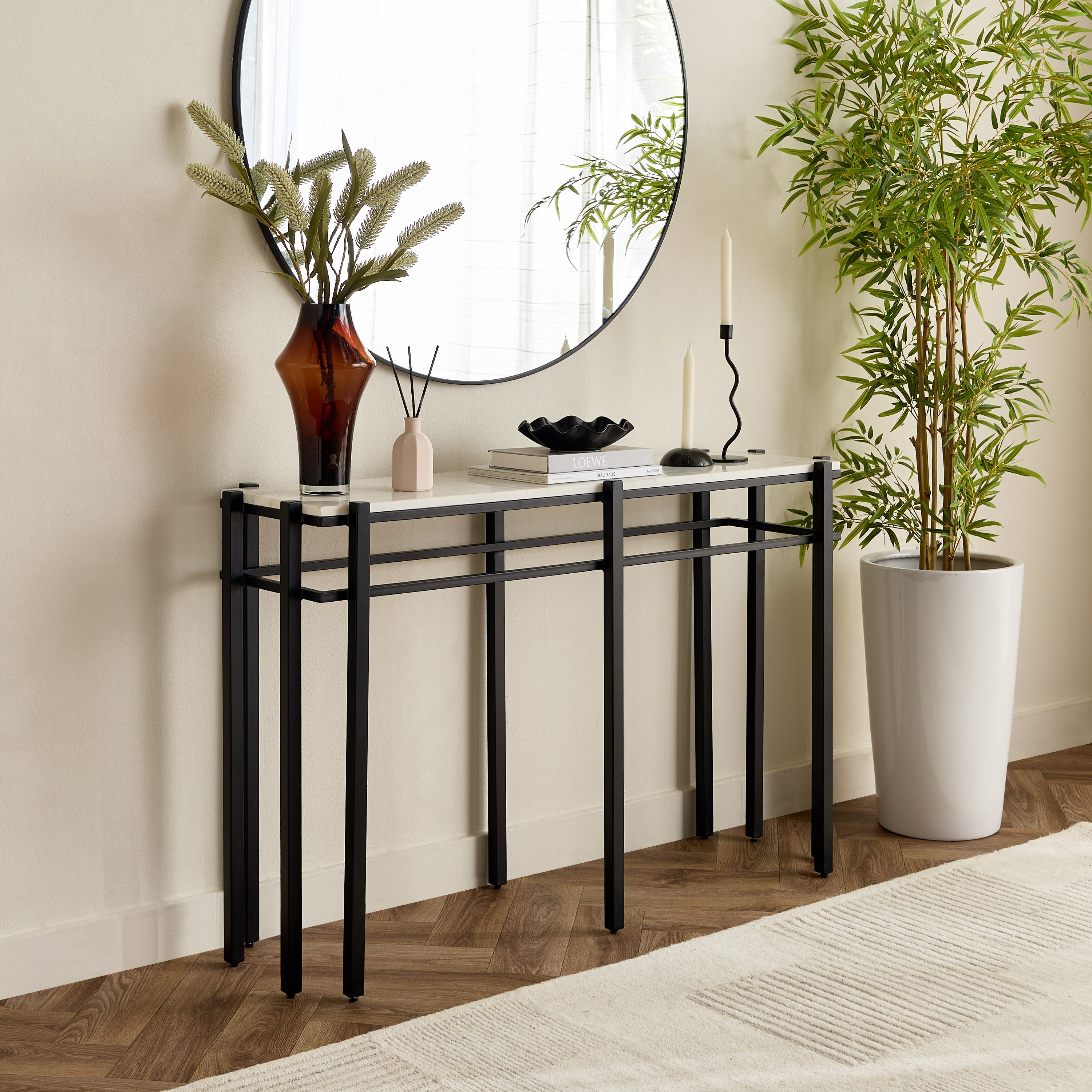 طاولة كونسول بسطح رخام أصلي فيرسا من كافون-hbxfurniture-tablesandstands-consoletables-image-5