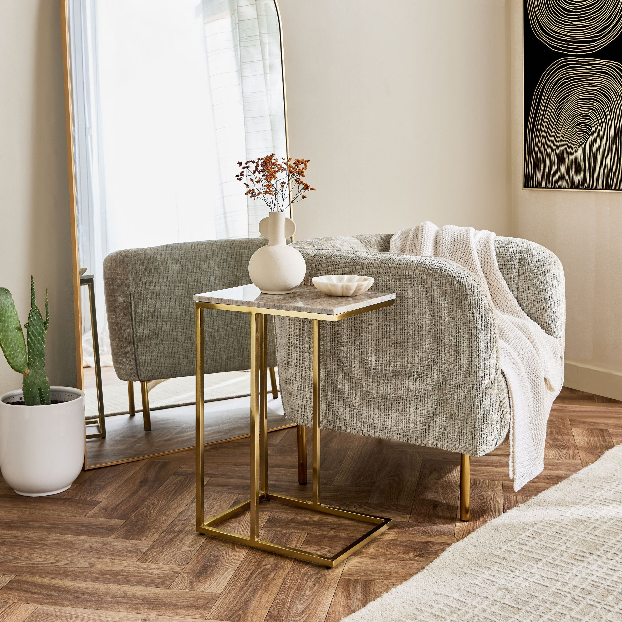 Versa Genuine Marble Top Laptop Table-hbxfurniture-livingroom-endtables-image-6