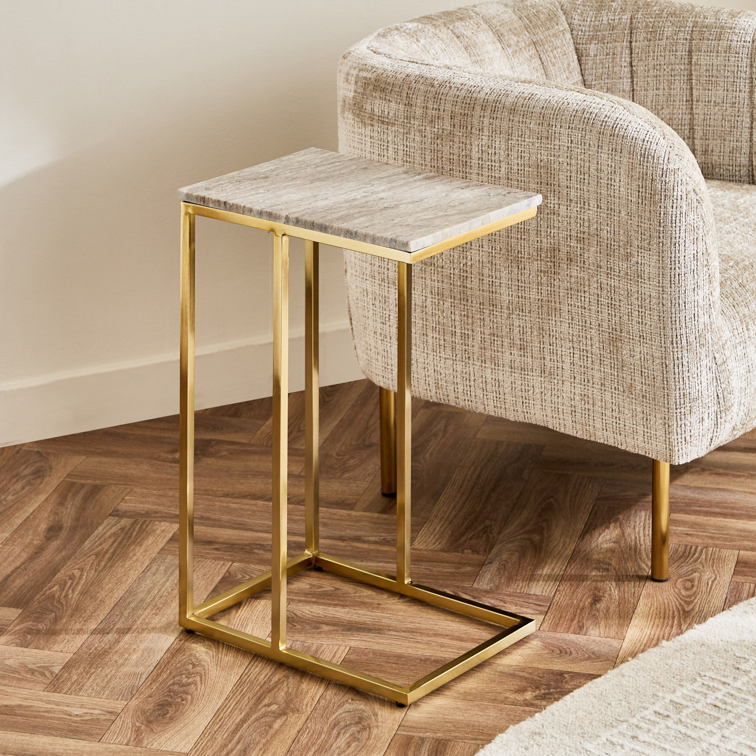 Vista Genuine Marble Top Laptop Table-hbxfurniture-livingroom-endtables-image-3