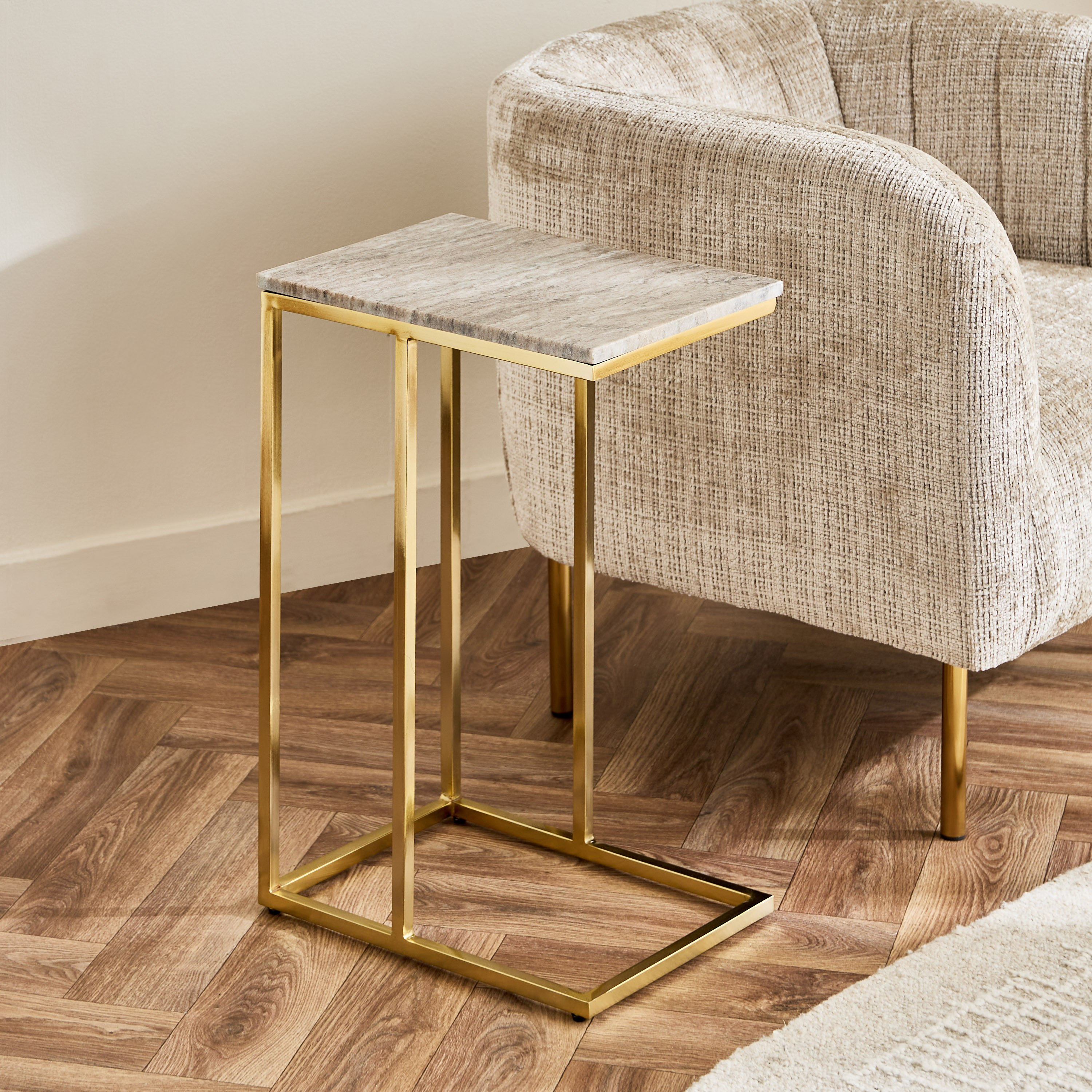 Cavon Vista Genuine Marble Top C Table-hbxfurniture-livingroom-endtables-image-2
