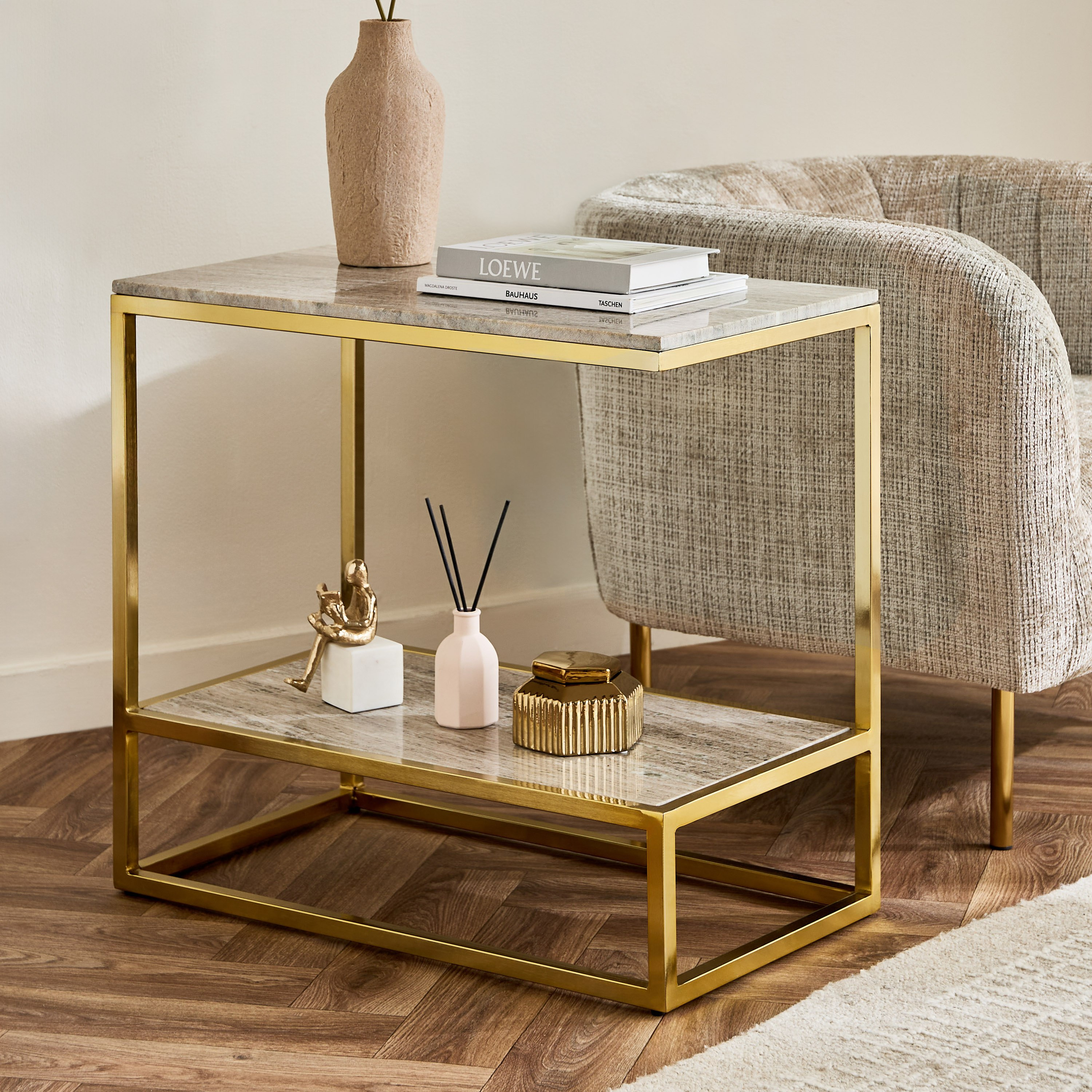 Cavon Versa Genuine Marble Top Long End Table-hbxfurniture-livingroom-endtables-image-1