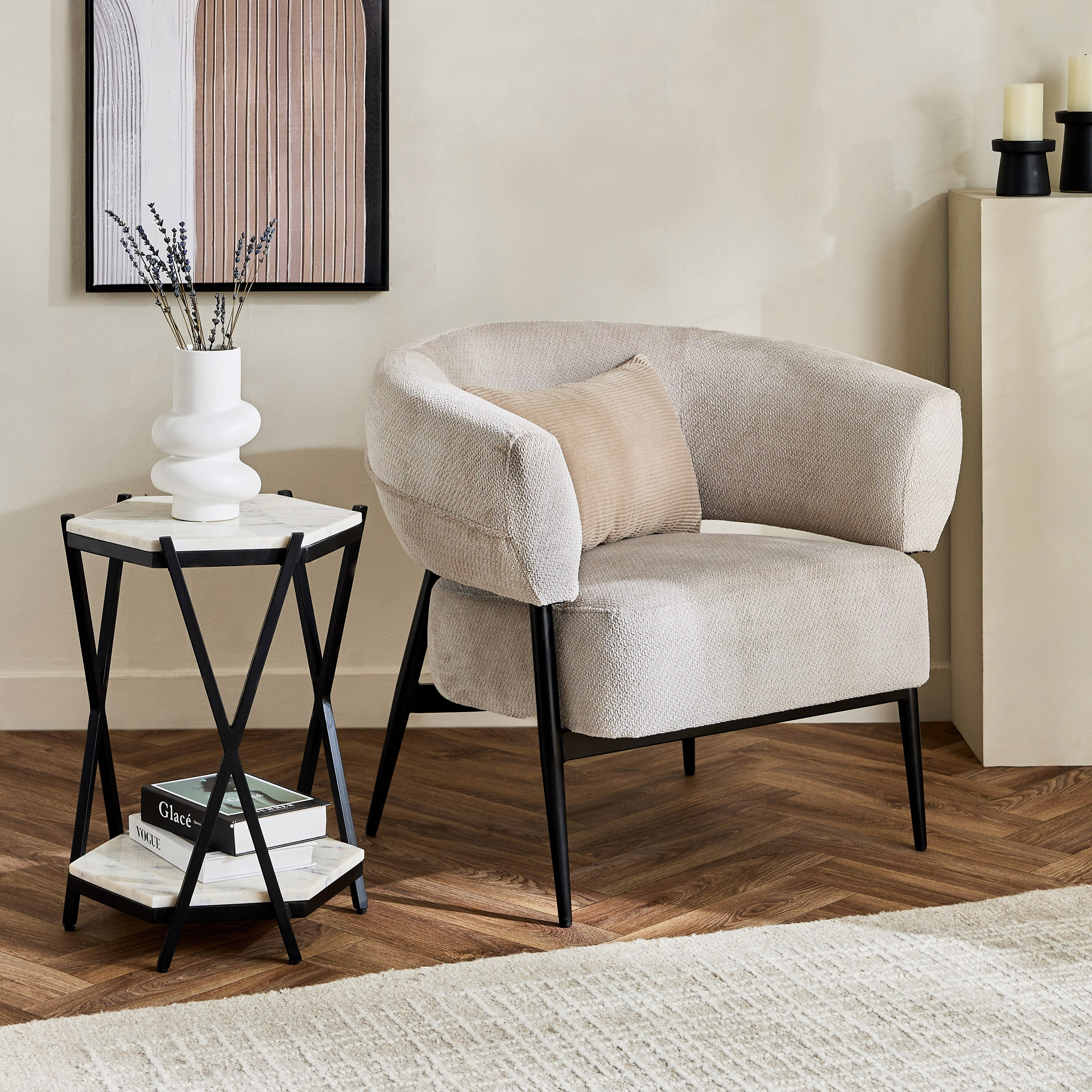Cavon Versa Genuine Marble Top Octagon End Table-hbxfurniture-livingroom-endtables-image-5