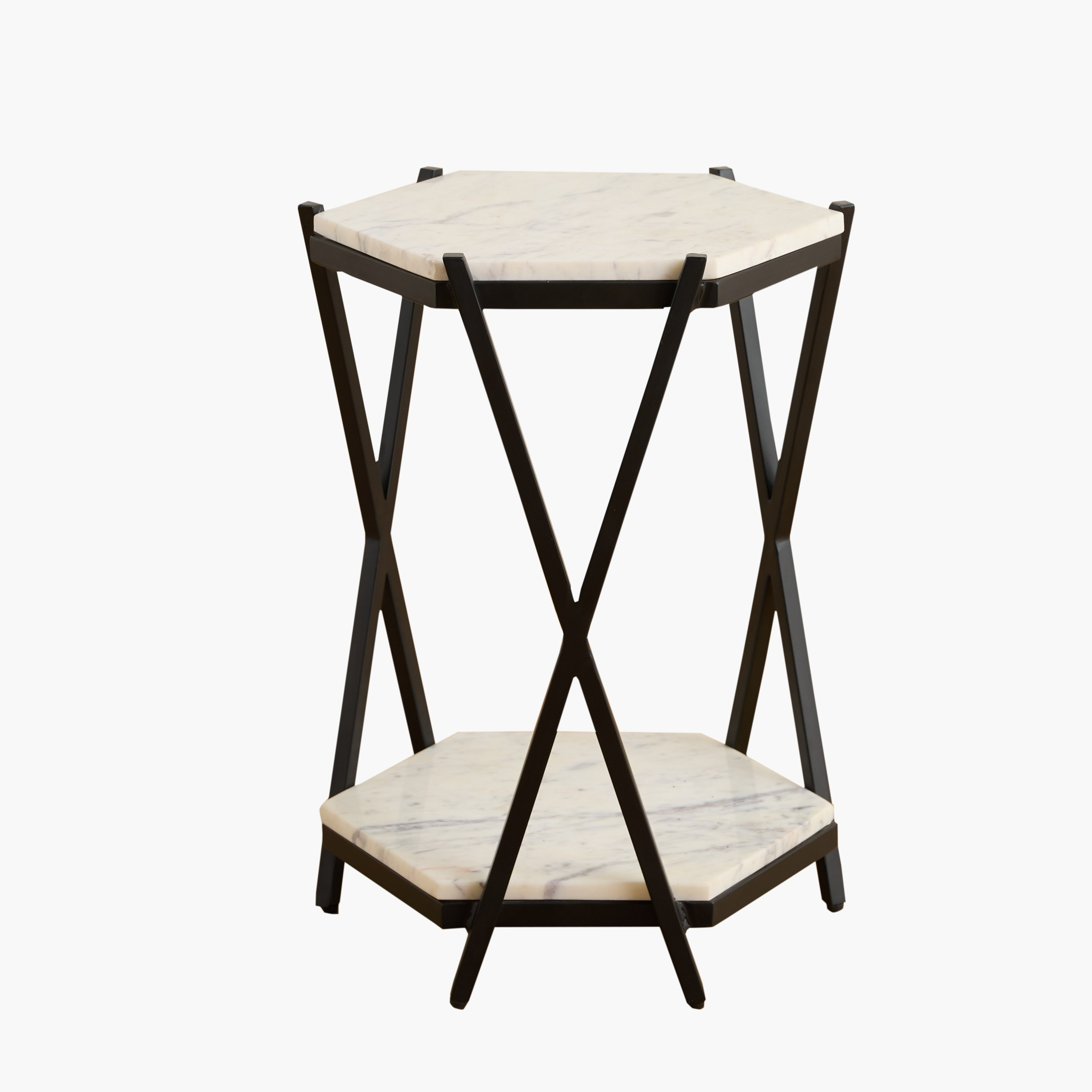 Cavon Versa Genuine Marble Top Octagon End Table-hbxfurniture-livingroom-endtables-image-6