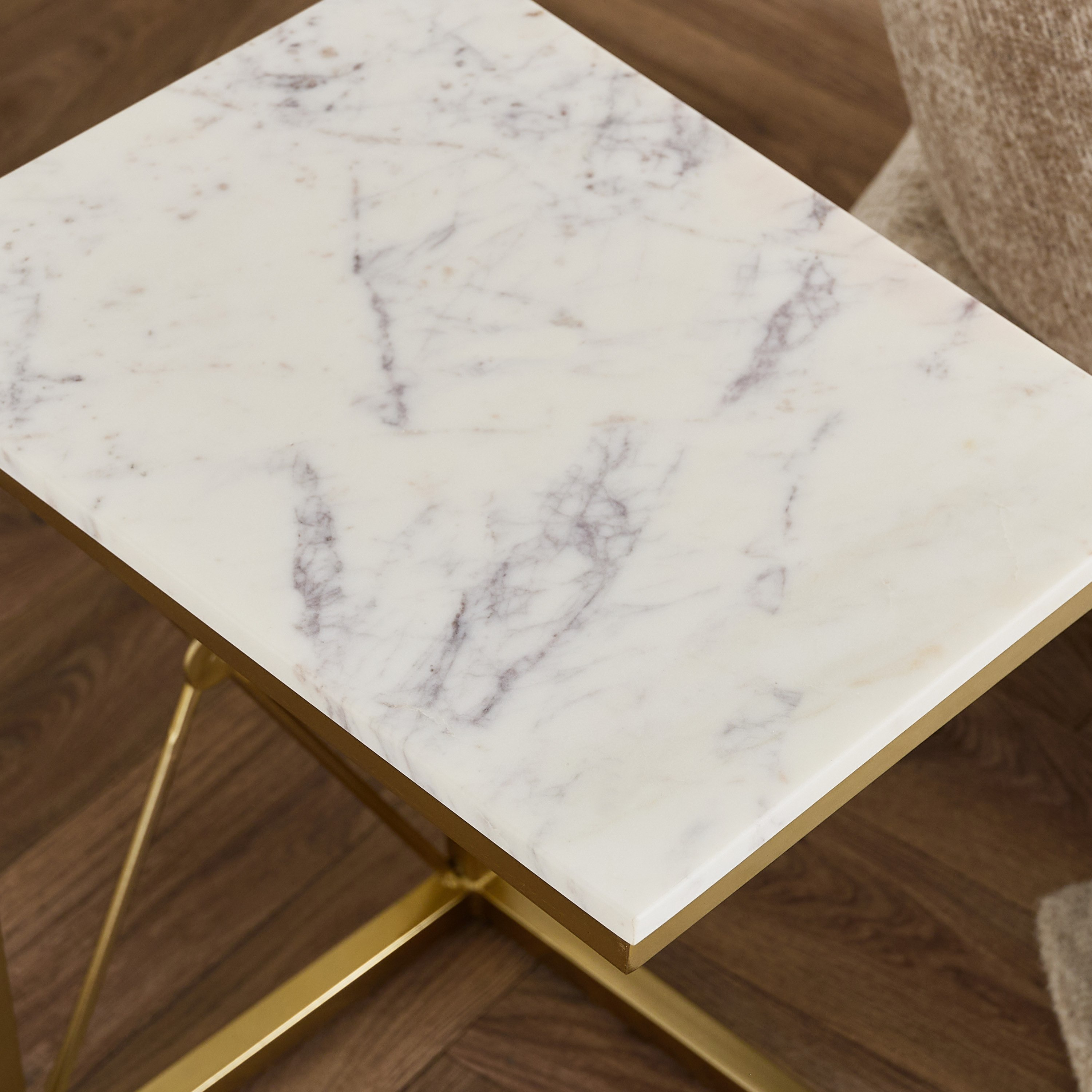 Cavon Aqua Genuine Marble Top C Table-hbxfurniture-livingroom-endtables-image-3