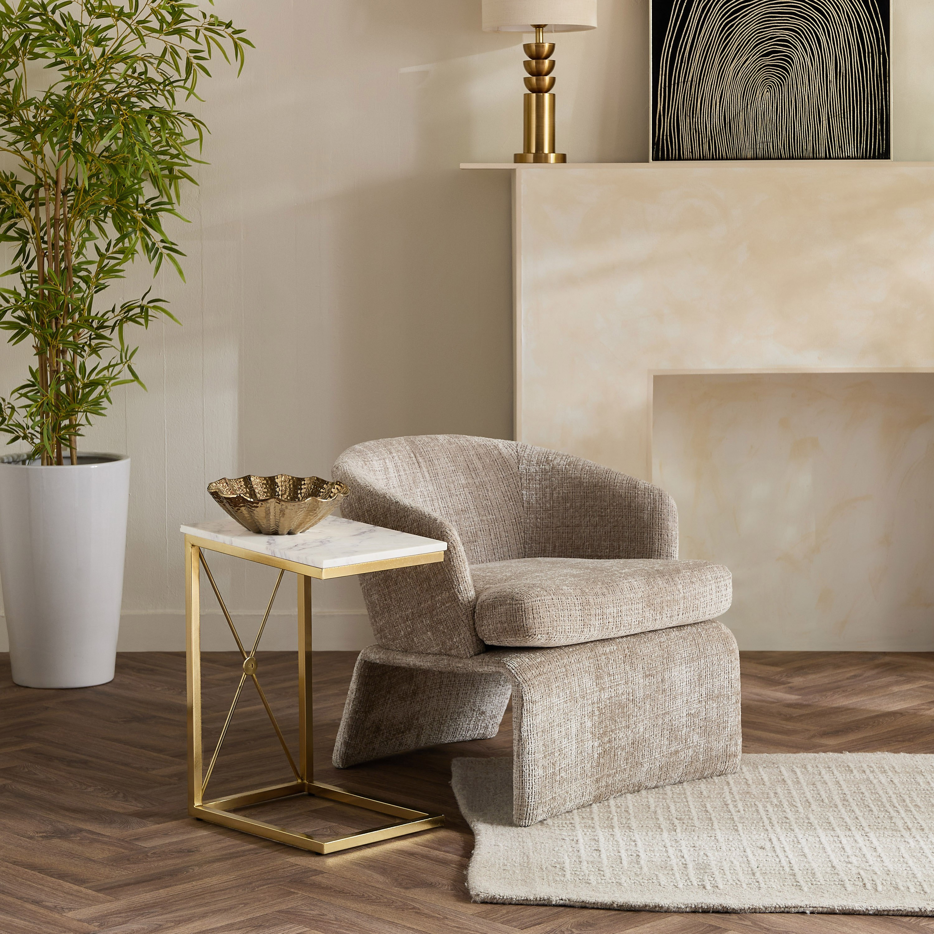 Cavon Aqua Genuine Marble Top C Table-hbxfurniture-livingroom-endtables-image-5