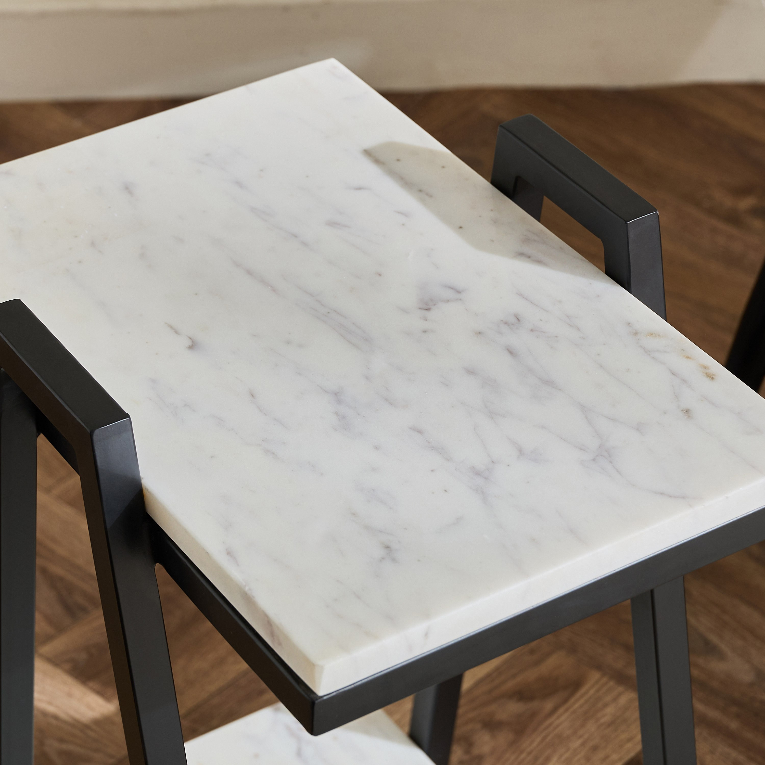 Cavon Aqua Genuine Marble Top End Table-hbxfurniture-livingroom-endtables-image-3