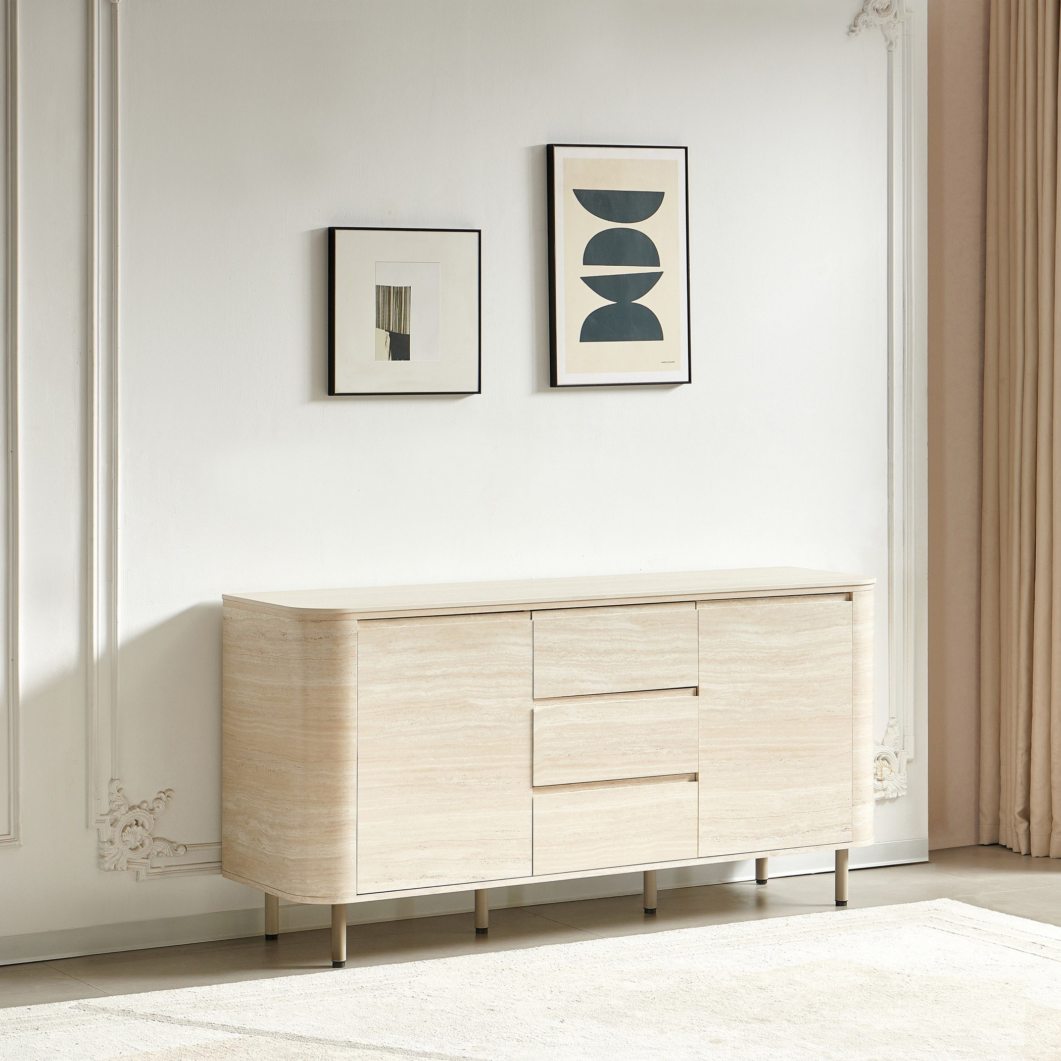 خزانة جانبية 1.6 متر بسطح من الحجر الملبد من أستونيا-hbxfurniture-diningroom-buffetsandsideboards-image-1