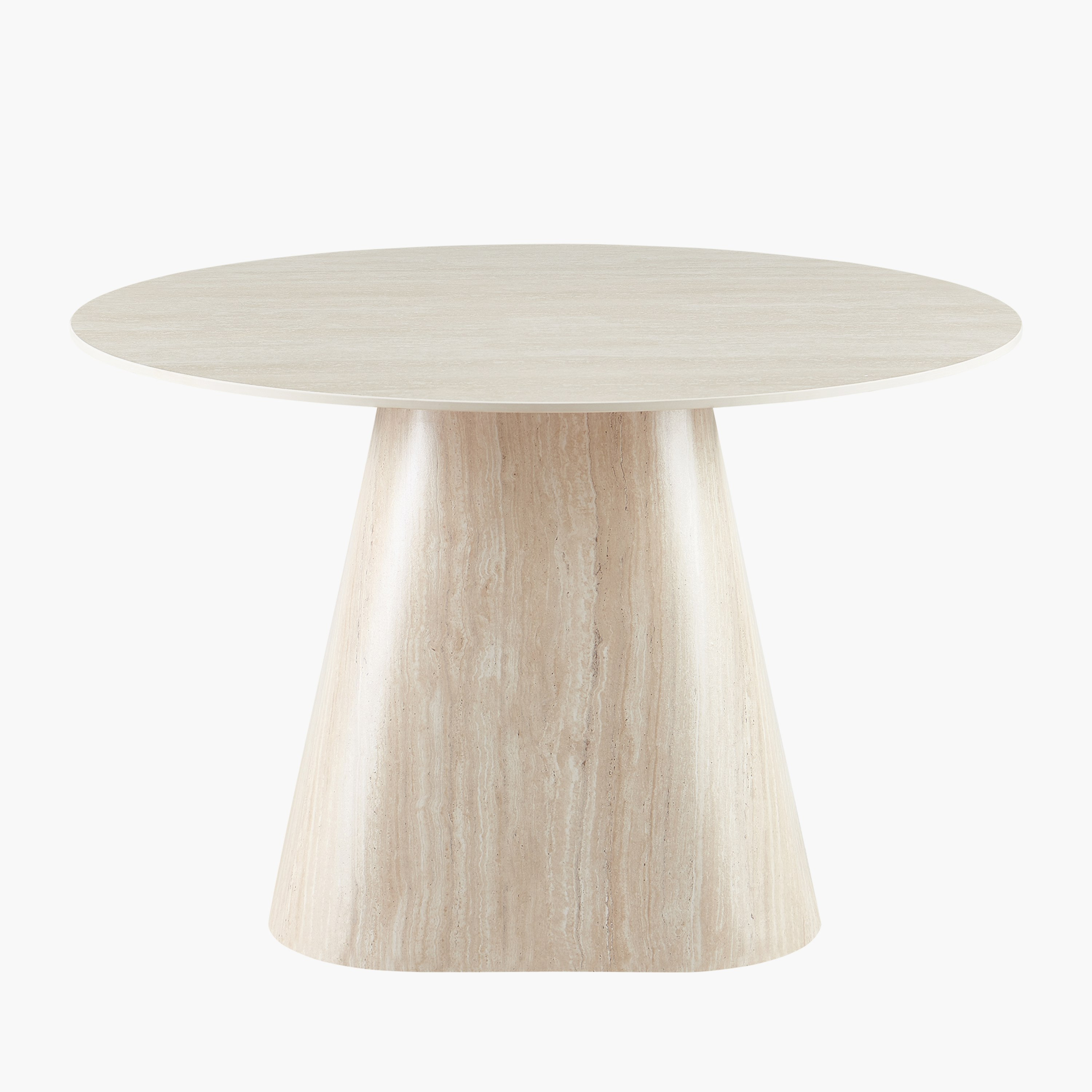 طاولة طعام مستديرة من الحجر الملبد 4 مقاعد من أستونيا-hbxfurniture-diningtablesandsets-diningtables-fourseater-image-2