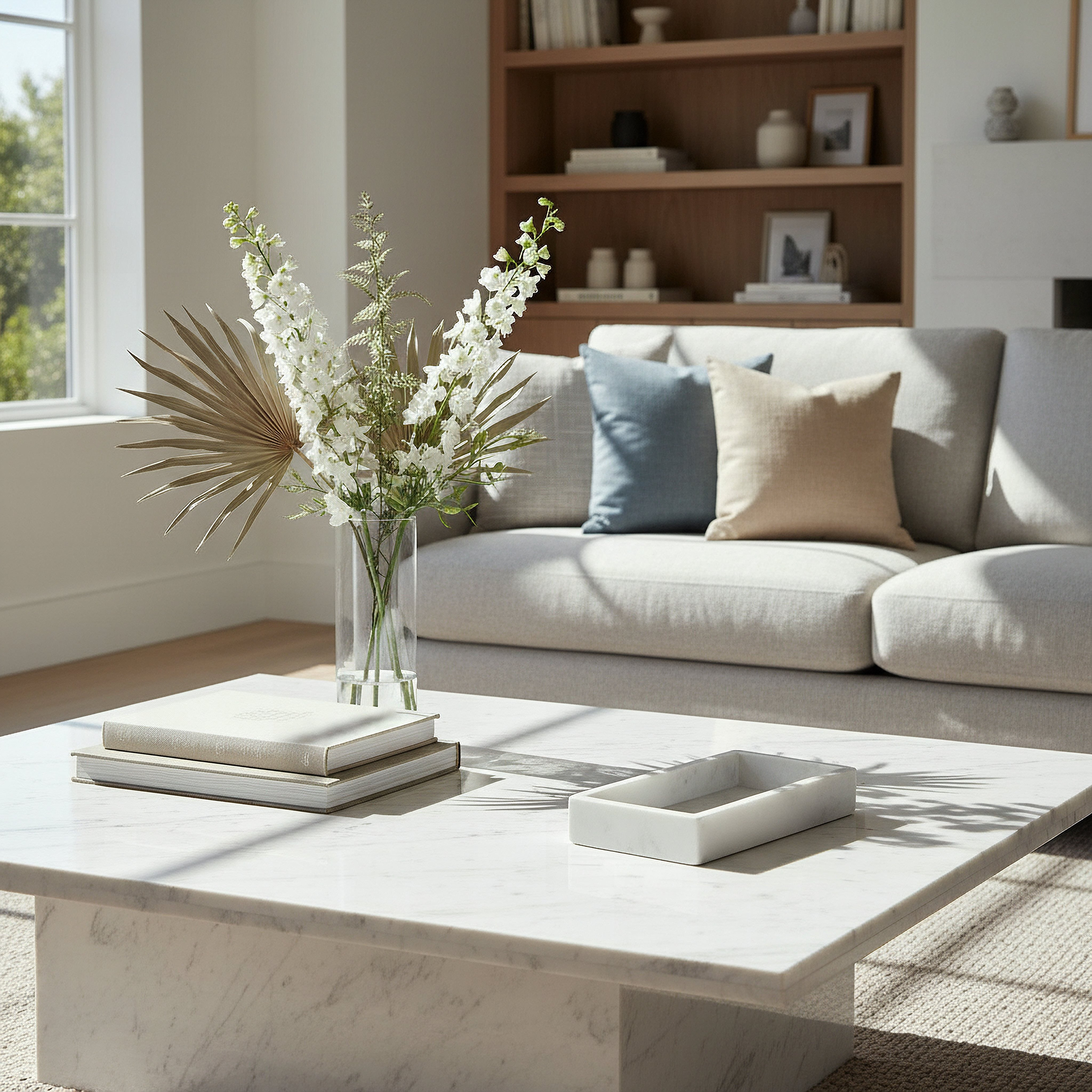 صينية ديكور رخام طبيعي مستطيلة من بليك مادلين - 30x15 سم-hbxhomeware-hbxdecorandfurnishings-image-3