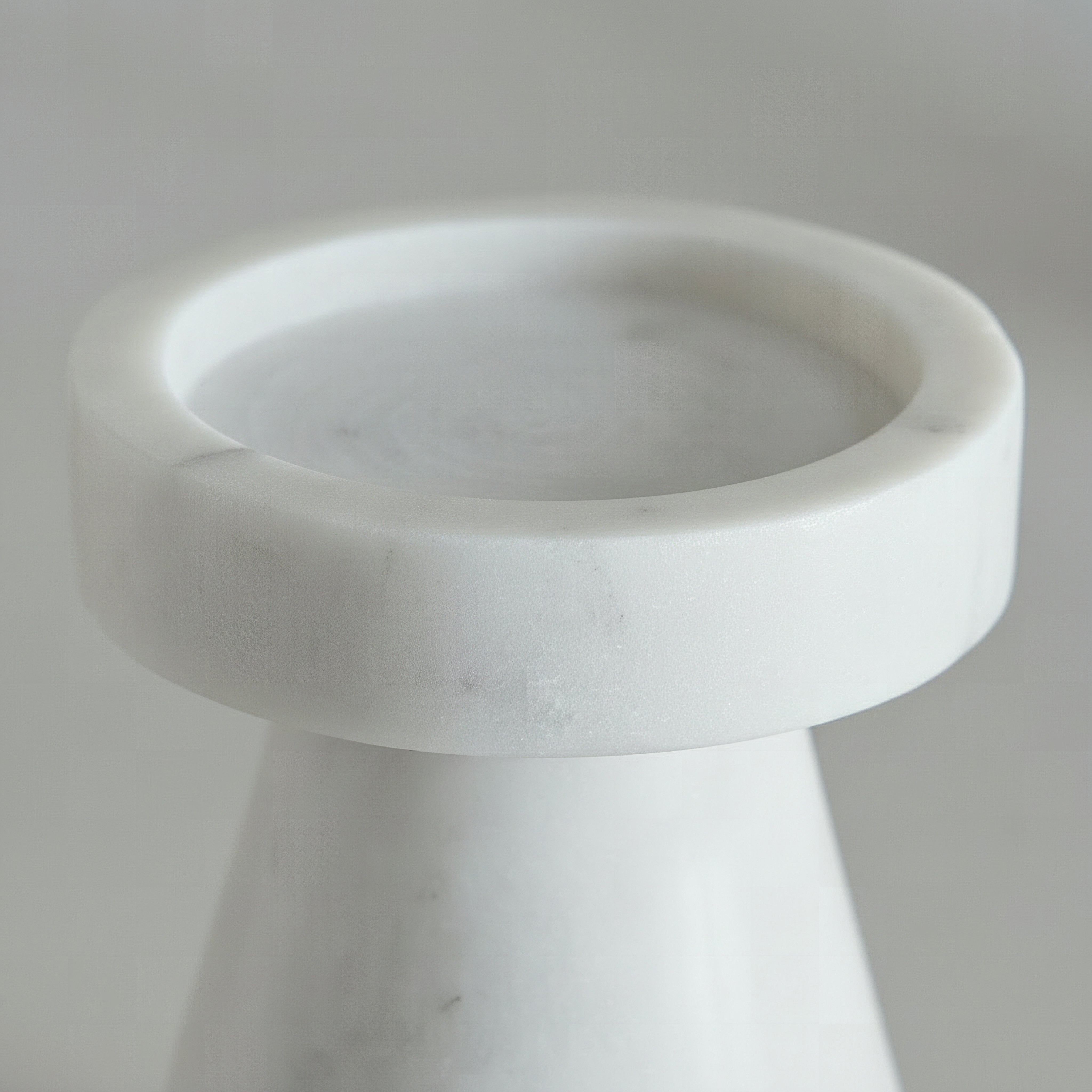 Blake Madlin Natural Marble Decorative Candleholder - 10 cm-hbxlivingroom-decorandaccessories-candleholders-image-3