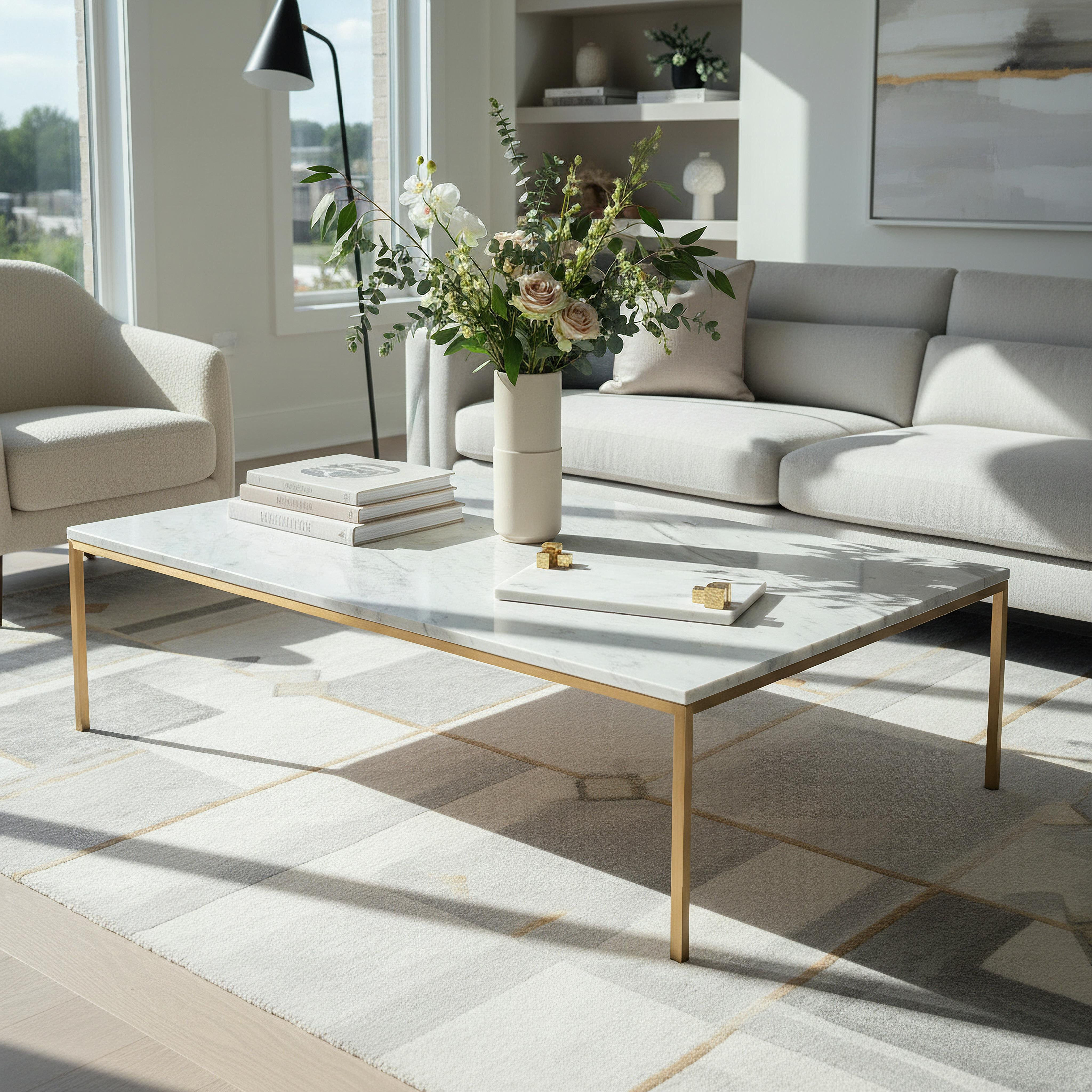 صينية ديكور رخام طبيعي مع قبضة معدنية بليك مادلين من مونوكروم - 30x18 سم-hbxhomeware-hbxdecorandfurnishings-image-4