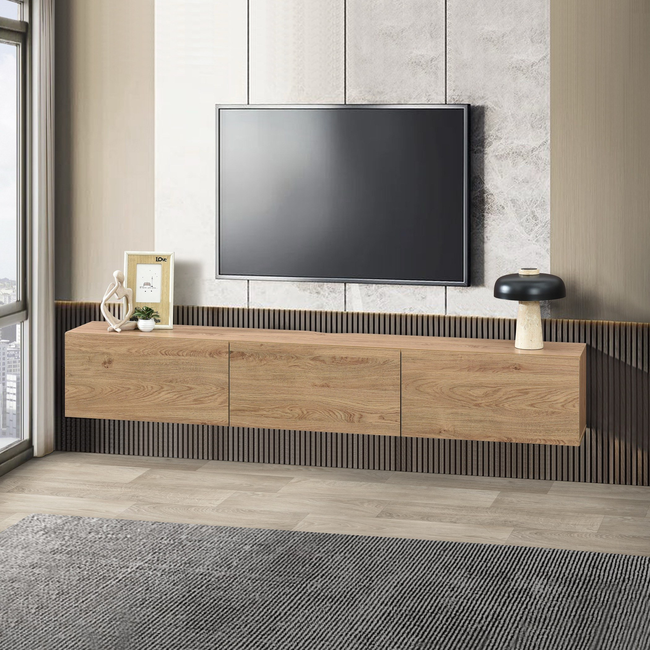 Urban 1.8 Meter Wall Mount TV Unit for TV up to 75 inches-hbxlivingroom-mediaunitsandstorage-tvunits-image-1