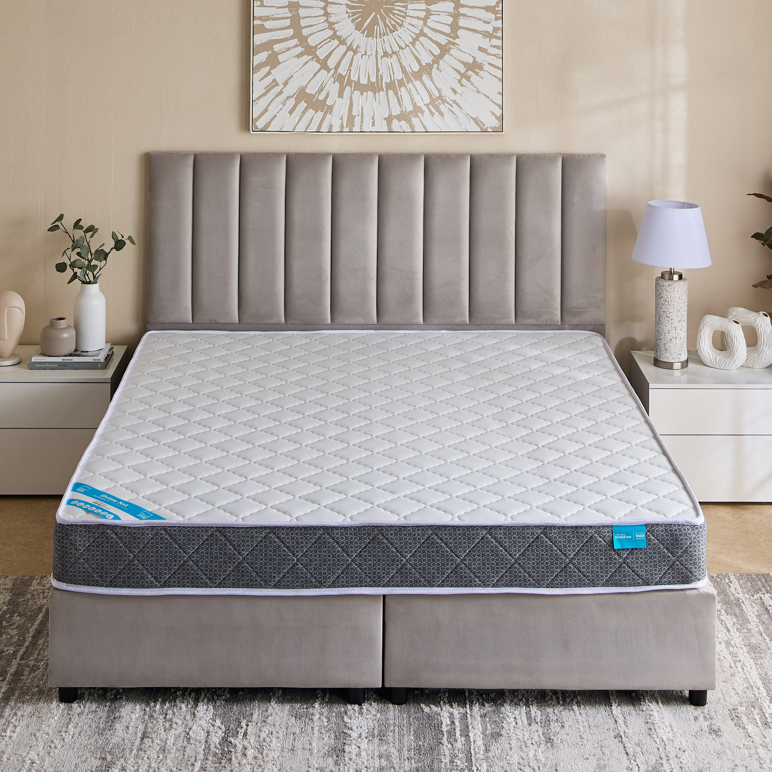 مرتبة كينج بمرونة عالية ونوابض حلزونية من آي برايم نكست - 180x200x20 سم-hbxfurniture-mattresses-king-image-2