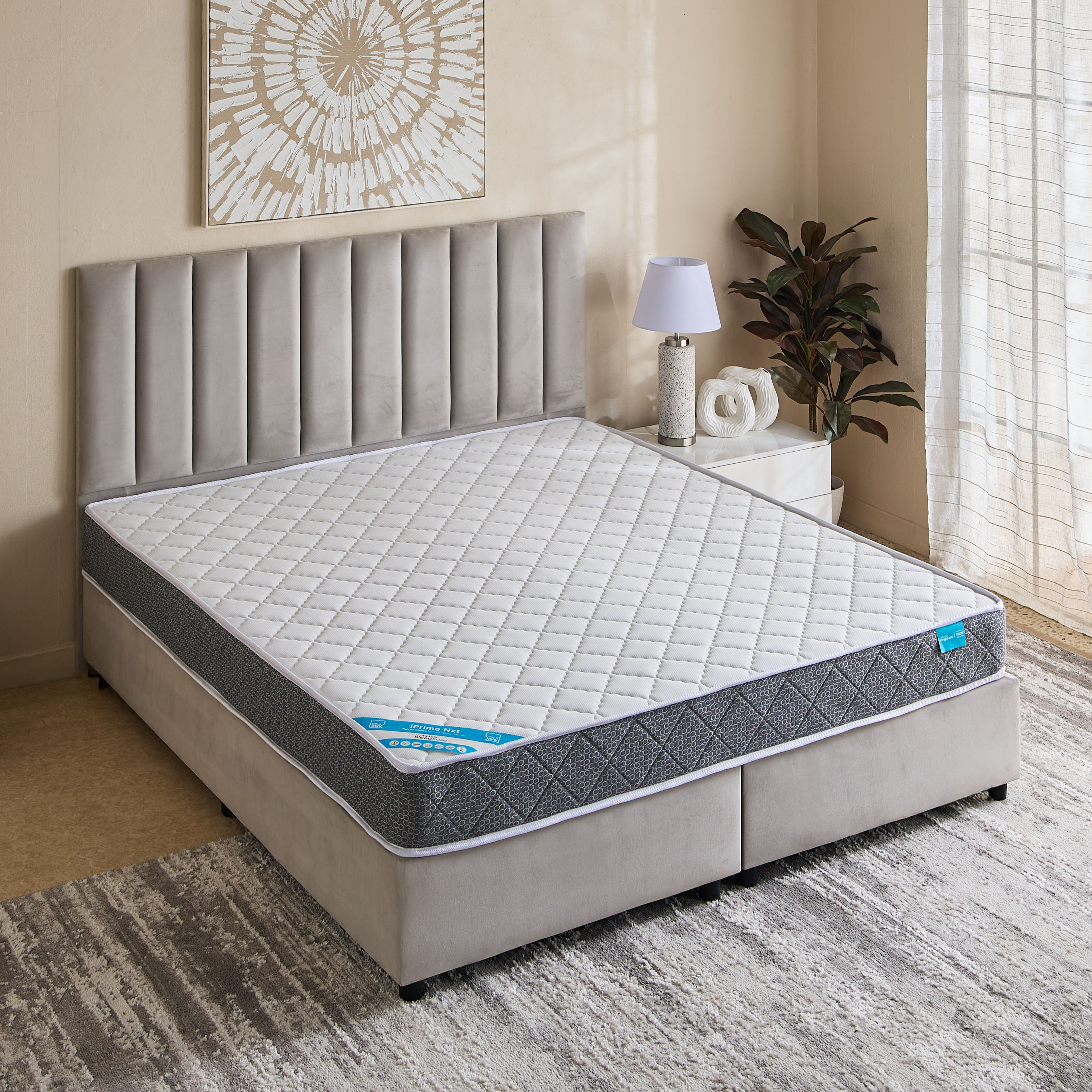 مرتبة كينج بمرونة عالية ونوابض حلزونية من آي برايم نكست - 180x200x20 سم-hbxfurniture-mattresses-king-image-3