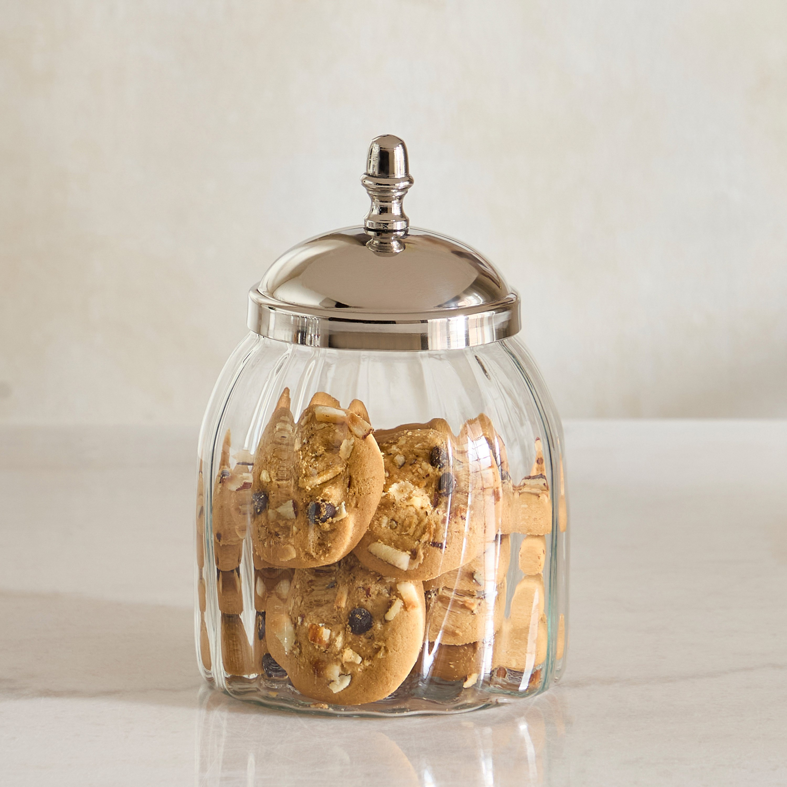 Oriental Glass Jar - 12.5x12.5x16 cm-hbxhomeware-hbxkitchen-image-1