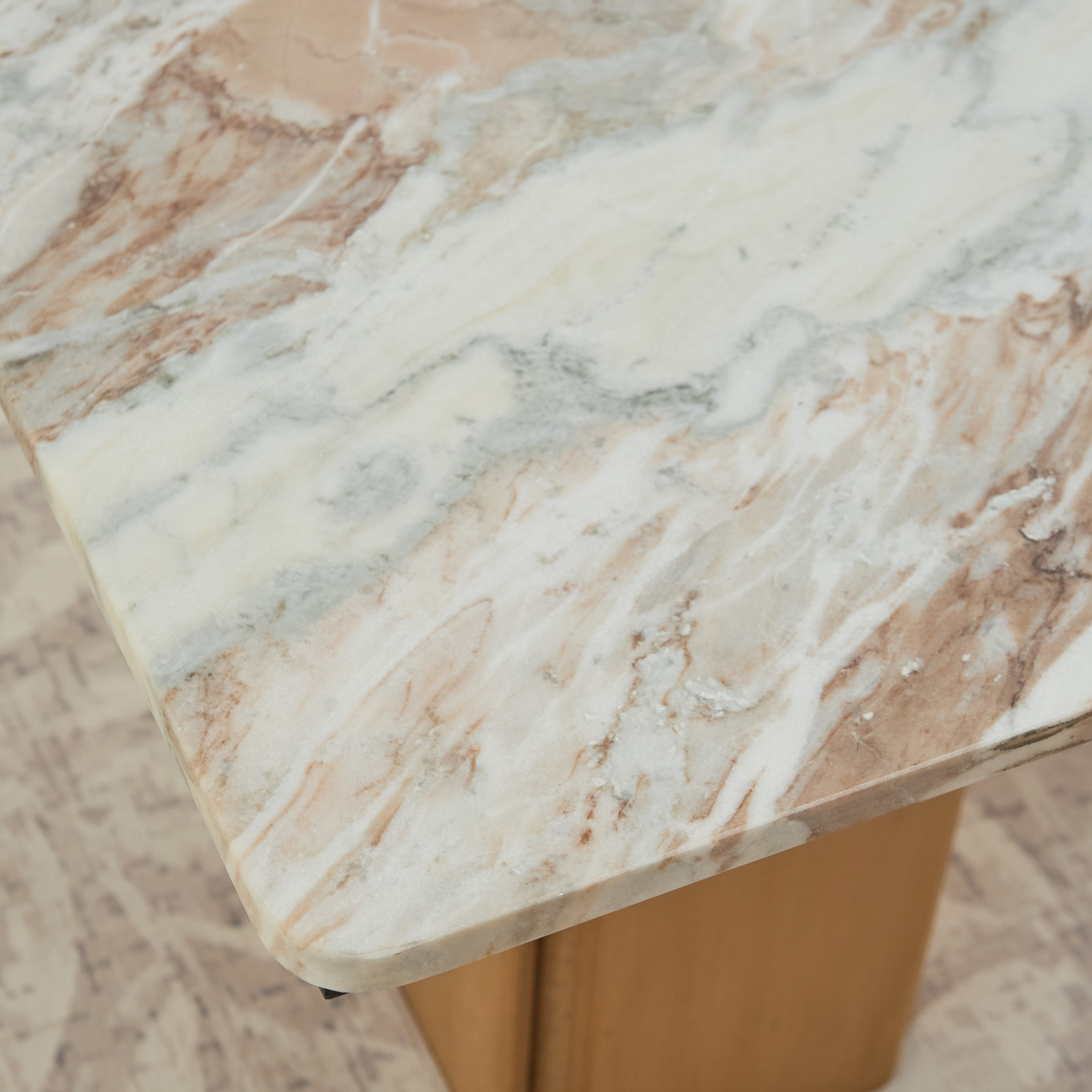 Cavon Bellmar Genuine Marble Top 8-Seater Dining Table with Solid Wood Base-hbxfurniture-diningroom-diningtables-eightseater-image-4