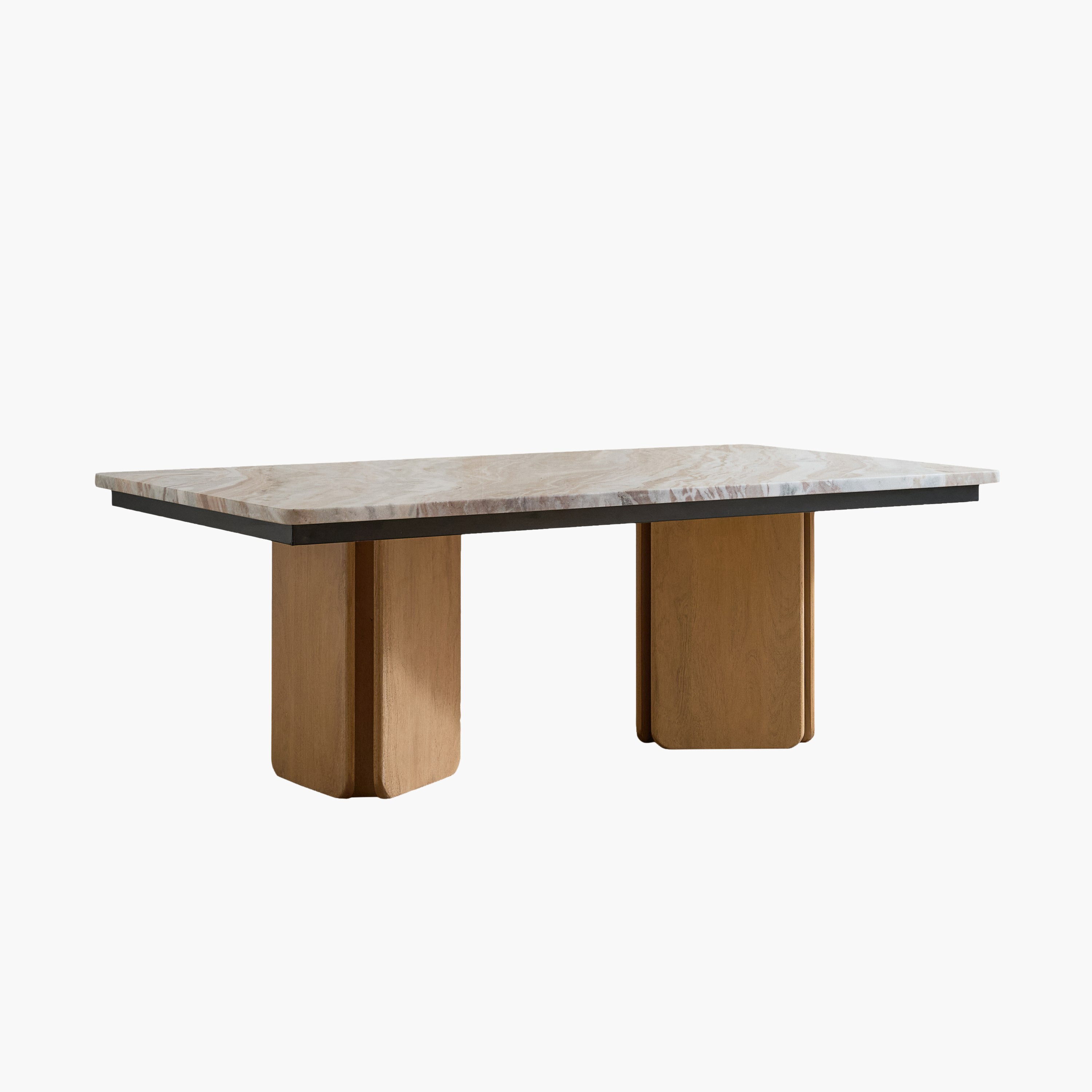 Cavon Bellmar Genuine Marble Top Coffee Table with Solid Wood Base-PROMO_HB_UAE_HBX10_250526-image-7