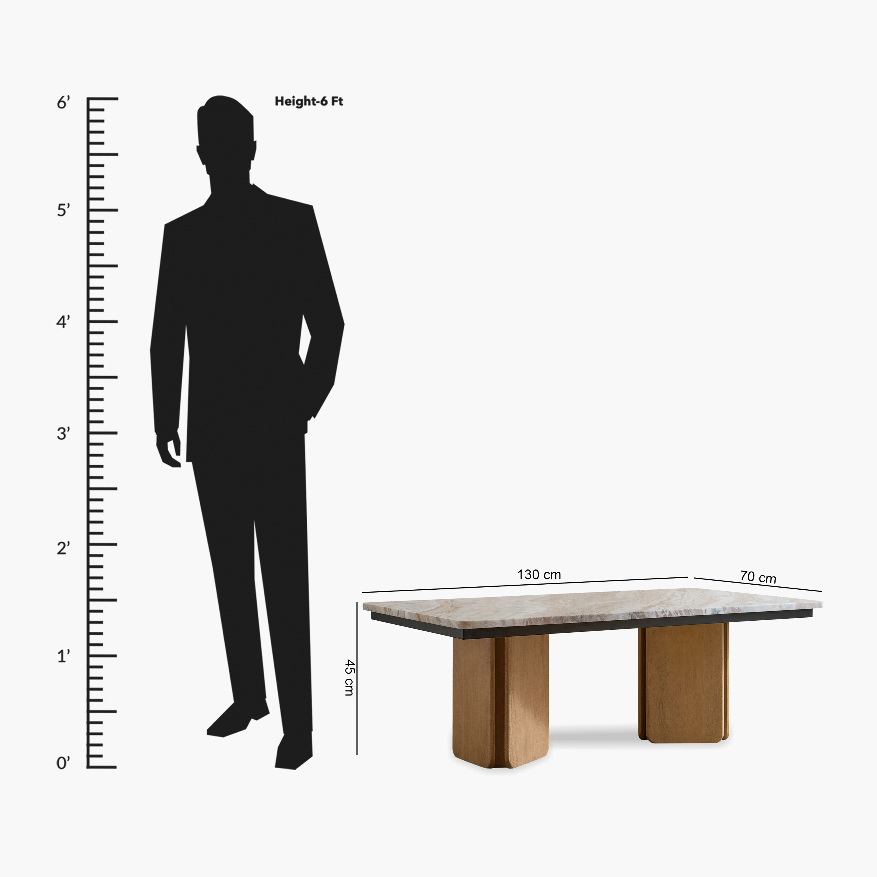 Cavon Bellmar Genuine Marble Top Coffee Table with Solid Wood Base-PROMO_HB_UAE_HBX10_250526-image-8