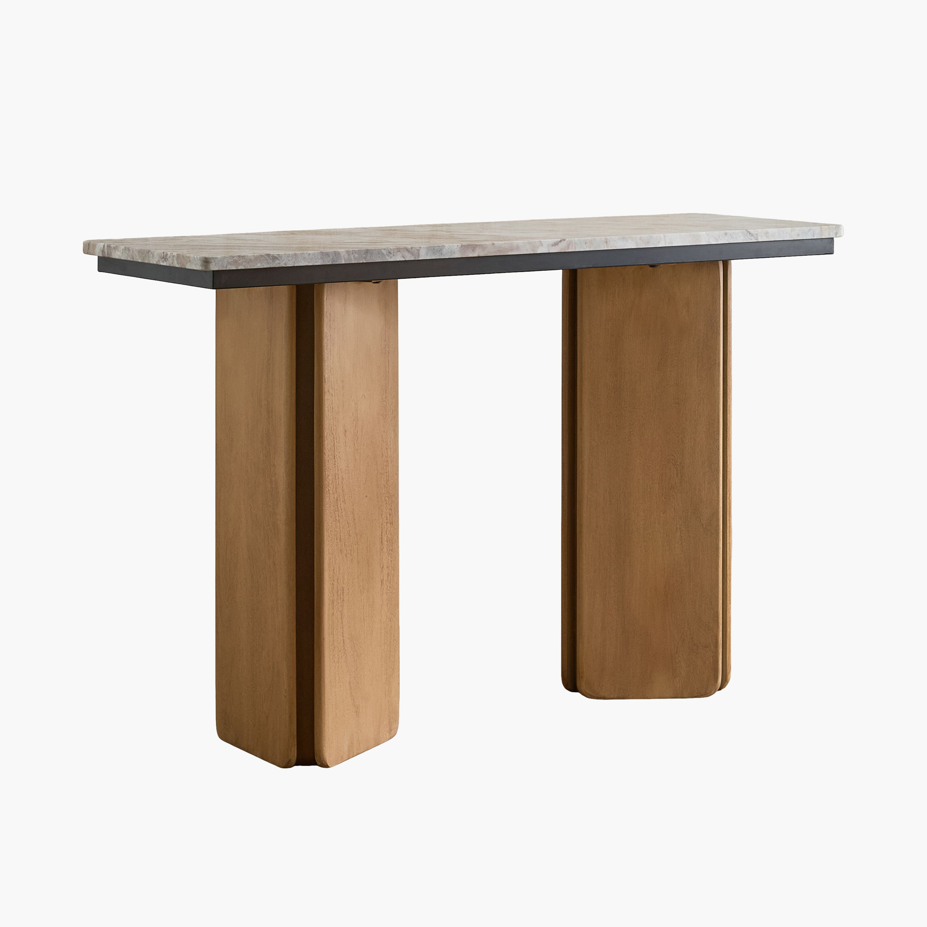 طاولة كونسول بسطح رخام طبيعي وقاعدة من الخشب الصلب من كافون بيلمر-hbxfurniture-tablesandstands-consoletables-image-6