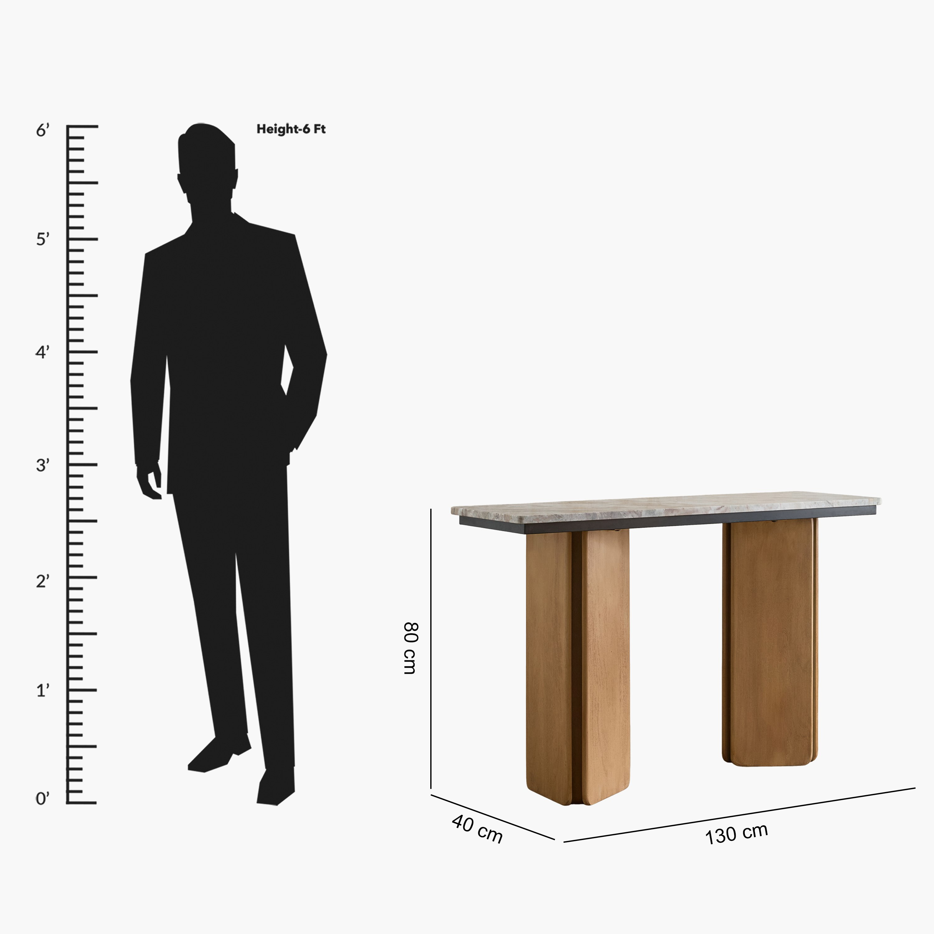 طاولة كونسول بسطح رخام طبيعي وقاعدة من الخشب الصلب من كافون بيلمر-hbxfurniture-tablesandstands-consoletables-image-7