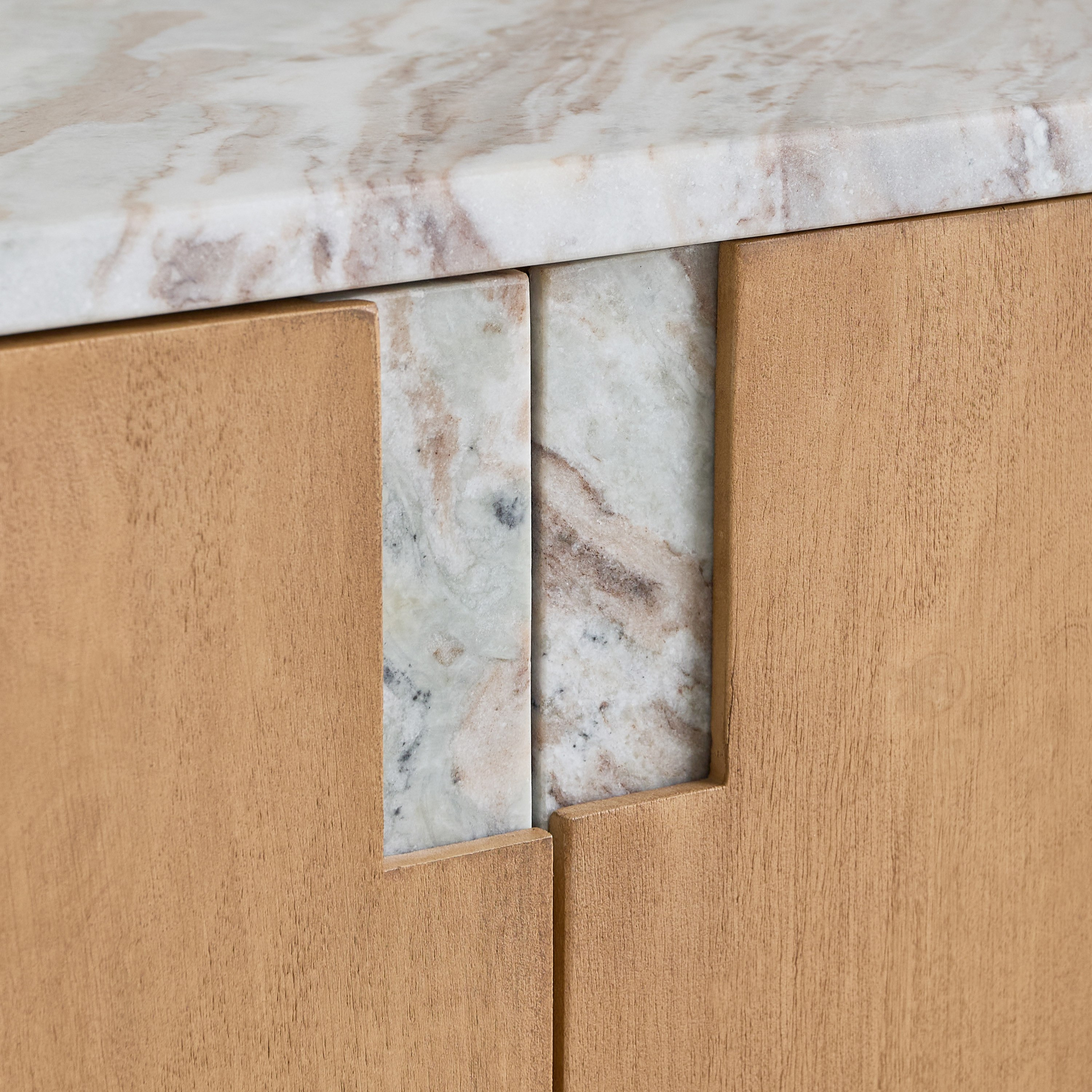 Cavon Bellmar 1.6 Meter Solid Wood TV Unit with Genuine Marble Top for TV's up to 70 inches-hbxlivingroom-mediaunitsandstorage-tvunits-image-6